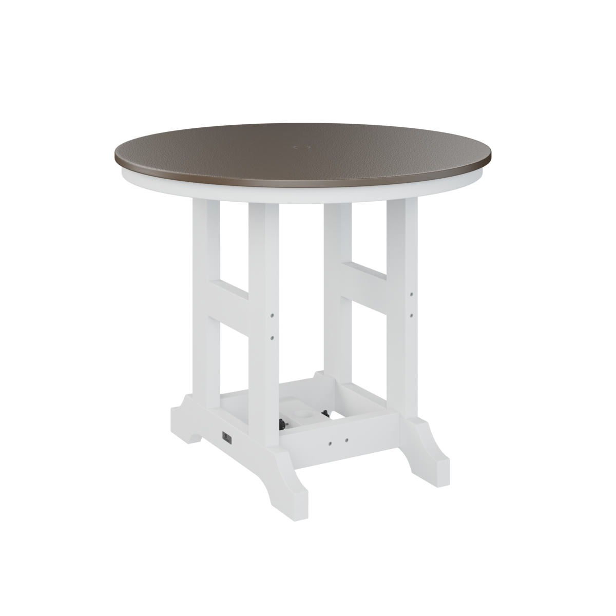 Berlin Gardens Garden Classic Hammered Finish 38 in Round Dining Table