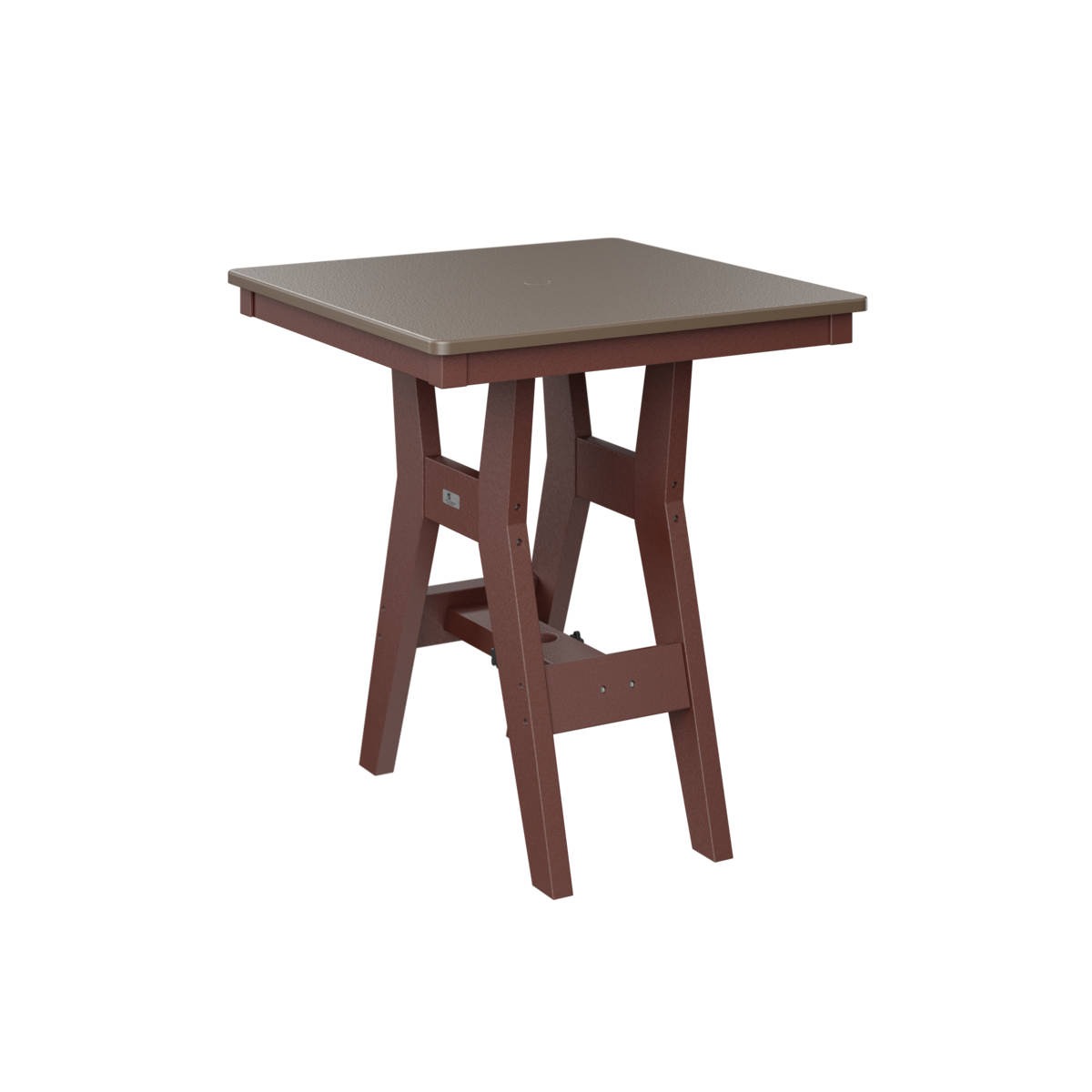 Berlin Gardens Harbor Hammered Finish 28 in Square Dining Table