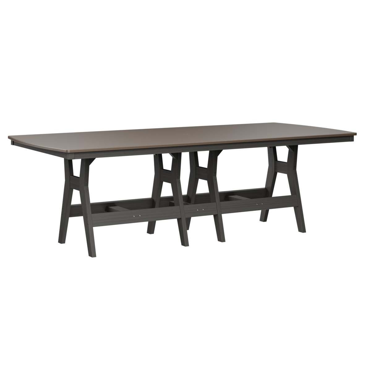 Berlin Gardens Harbor Hammered Finish 44 x 96 in Rectangle Dining Table