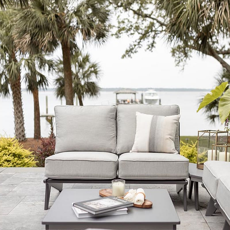 Shown with upgraded cushions