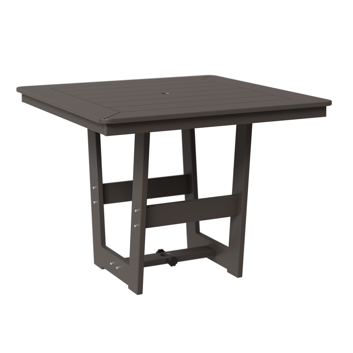 Berlin Gardens Hammered Top Hudson 40 in Square Dining Table