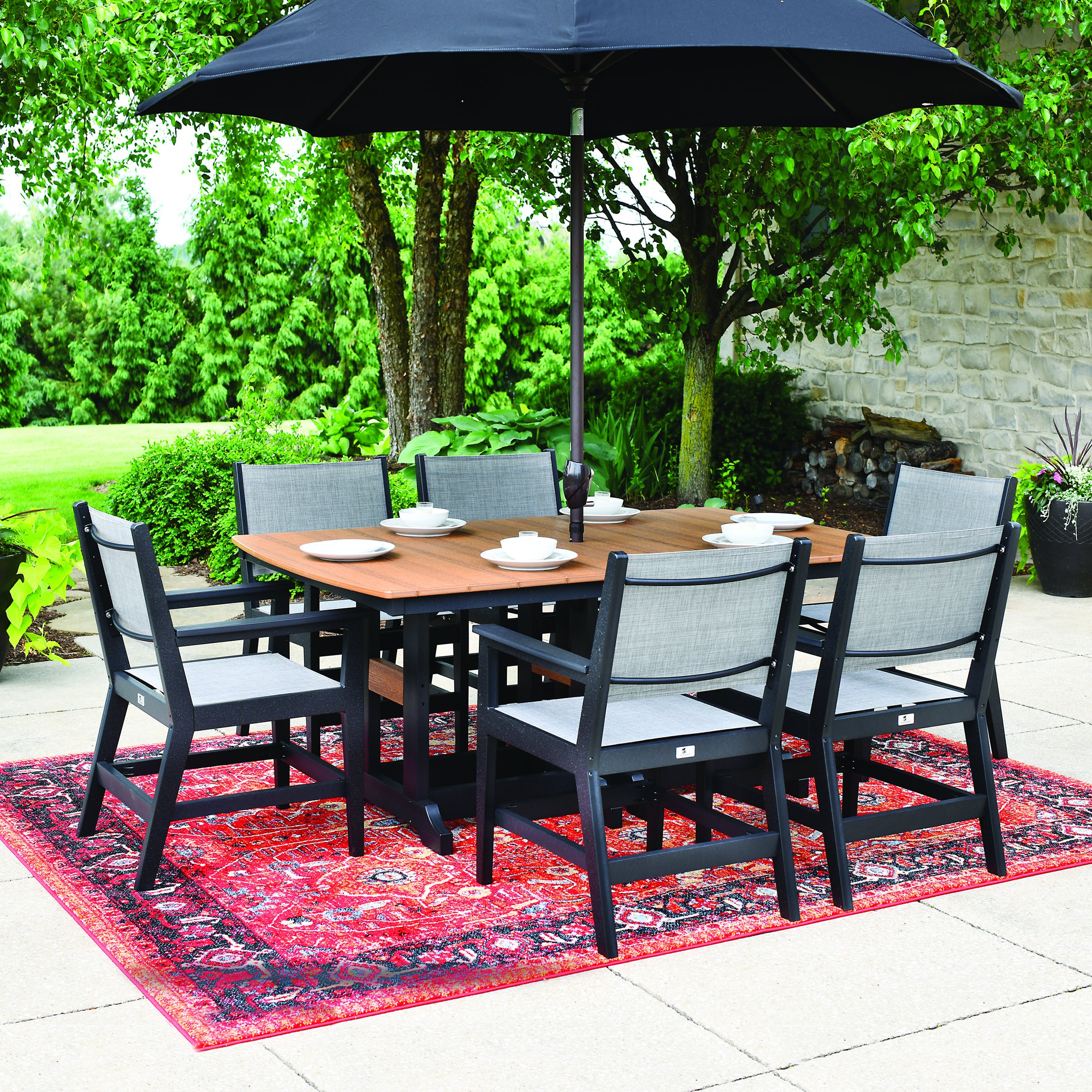 Mayhew Sling Dining Arm Chair back view