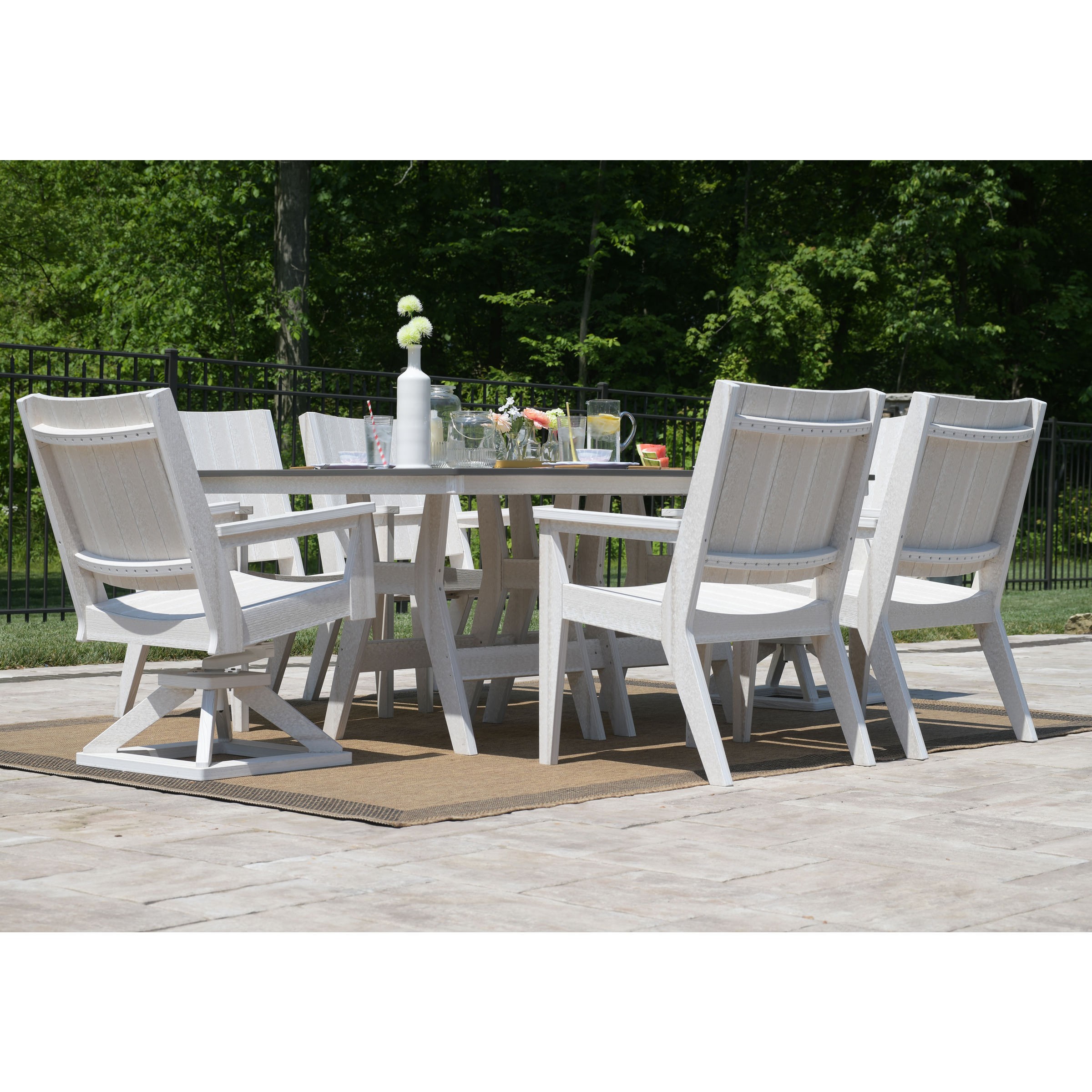 Berlin Gardens Mayhew Swivel Rocker Dining Chair