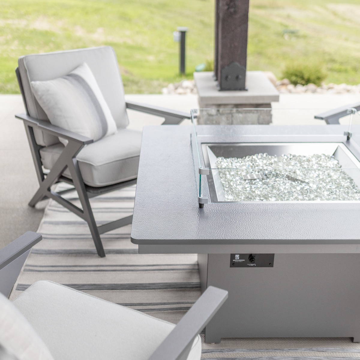 Stainless Hammered solid tabletop