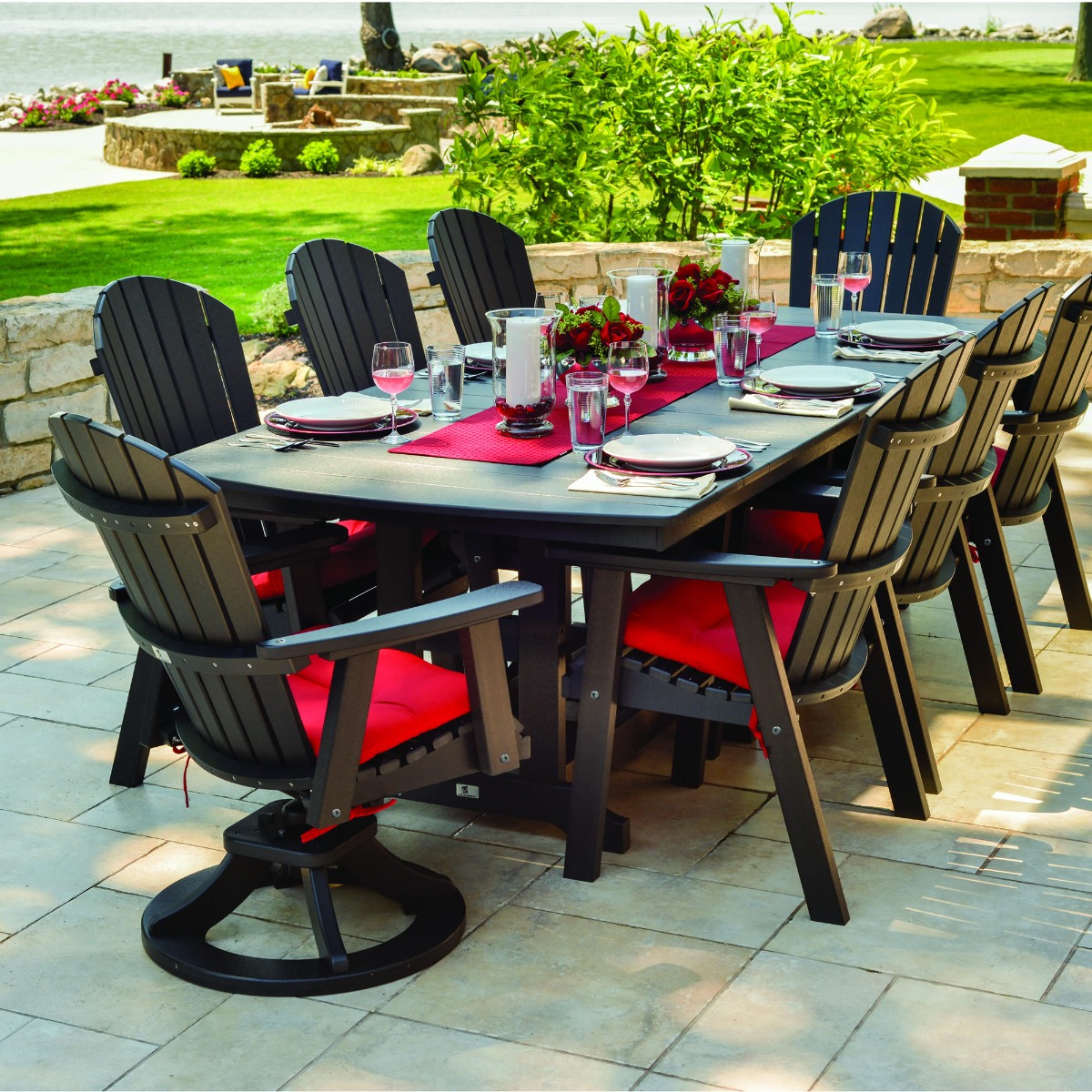 Table, chairs and cushions sold separately