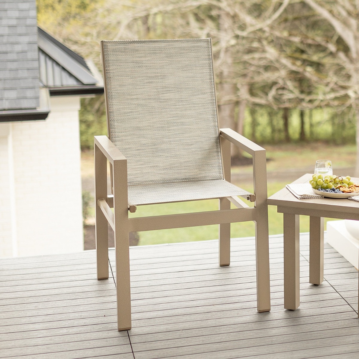 Berlin Gardens Vida High-Back Sling Dining Chair