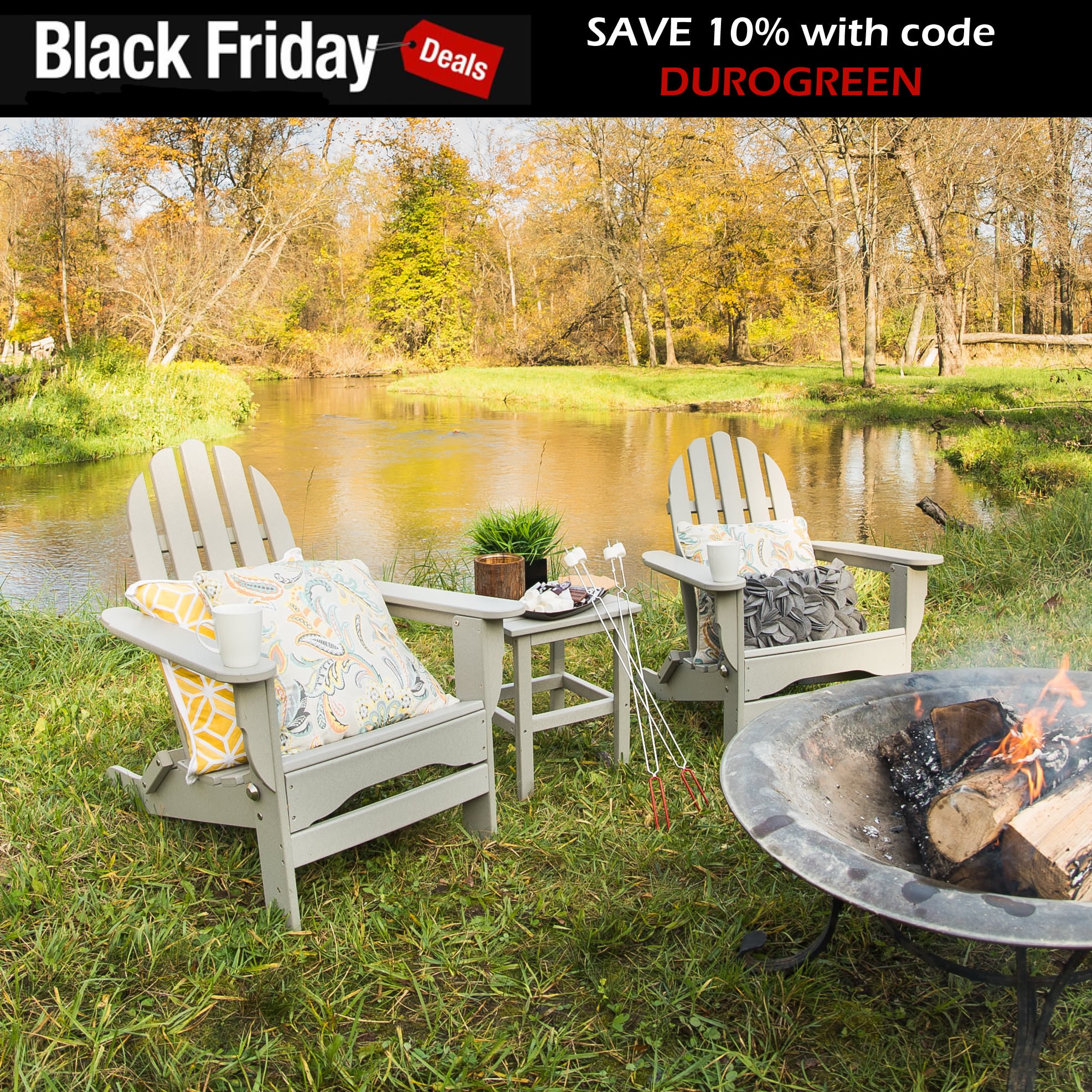 Durogreen™ Adirondack Conversation Set