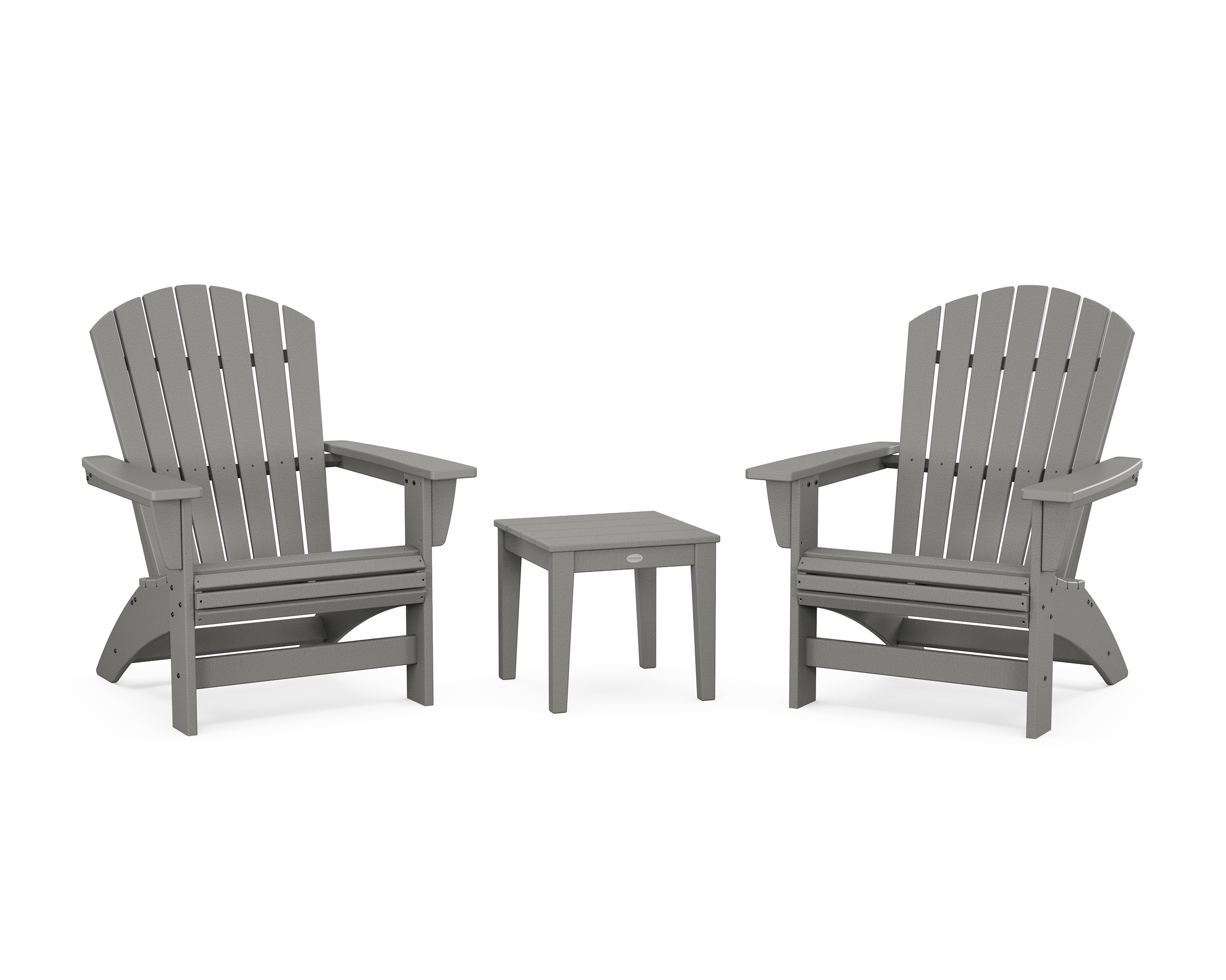 POLYWOOD 3-Piece Nautical Grand Adirondack Set