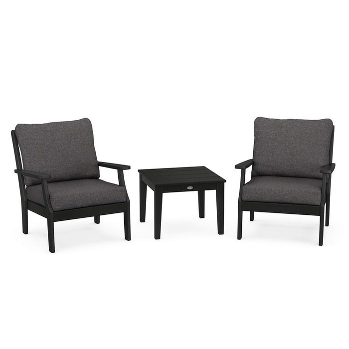 POLYWOOD® Braxton 3-Piece Deep Seating Set