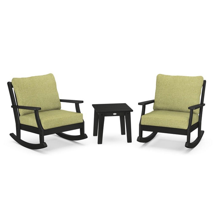 POLYWOOD® Braxton 3-Piece Deep Seating Rocker Set