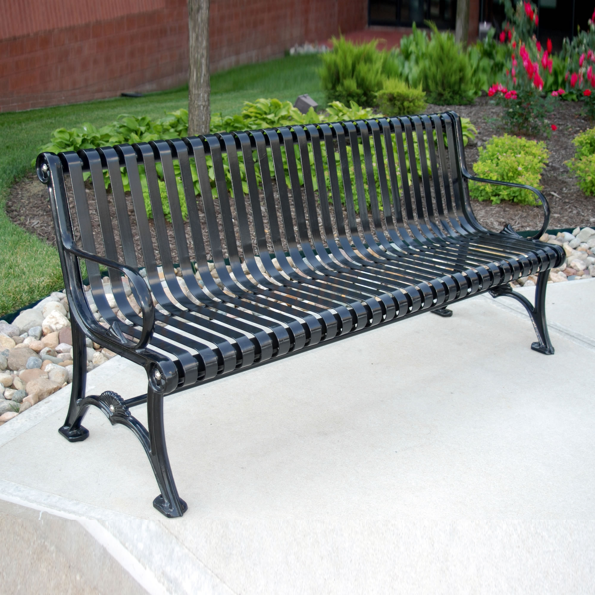 Frog Furnishings Blair 6 ft Steel Bench