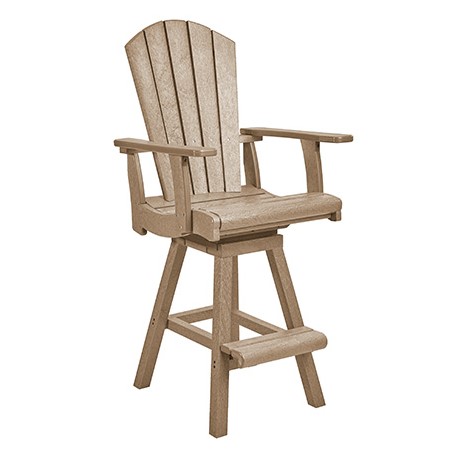 CR Plastics Generations Swivel Pub Arm Chair