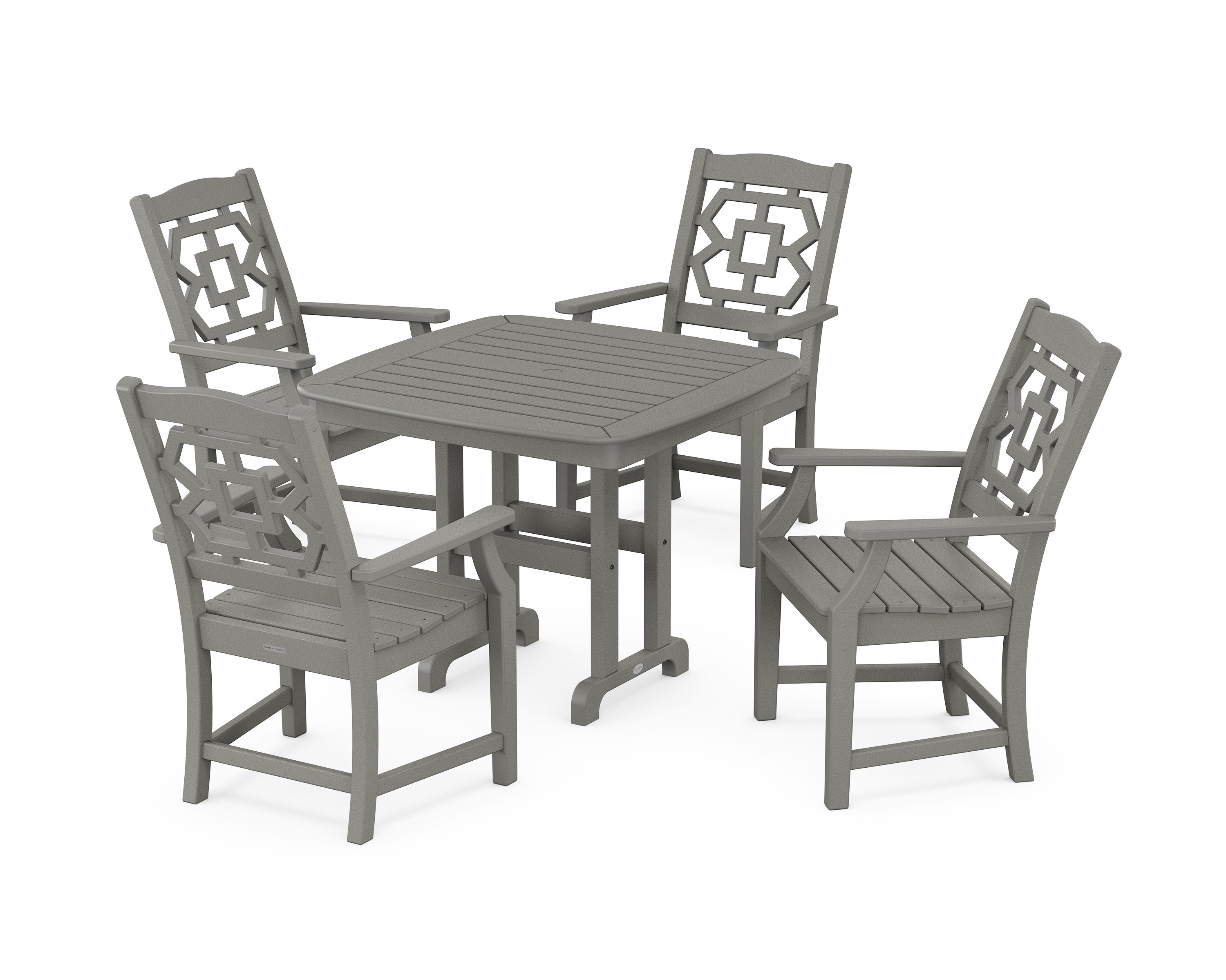 POLYWOOD Chinoiserie 5-Piece Dining Set