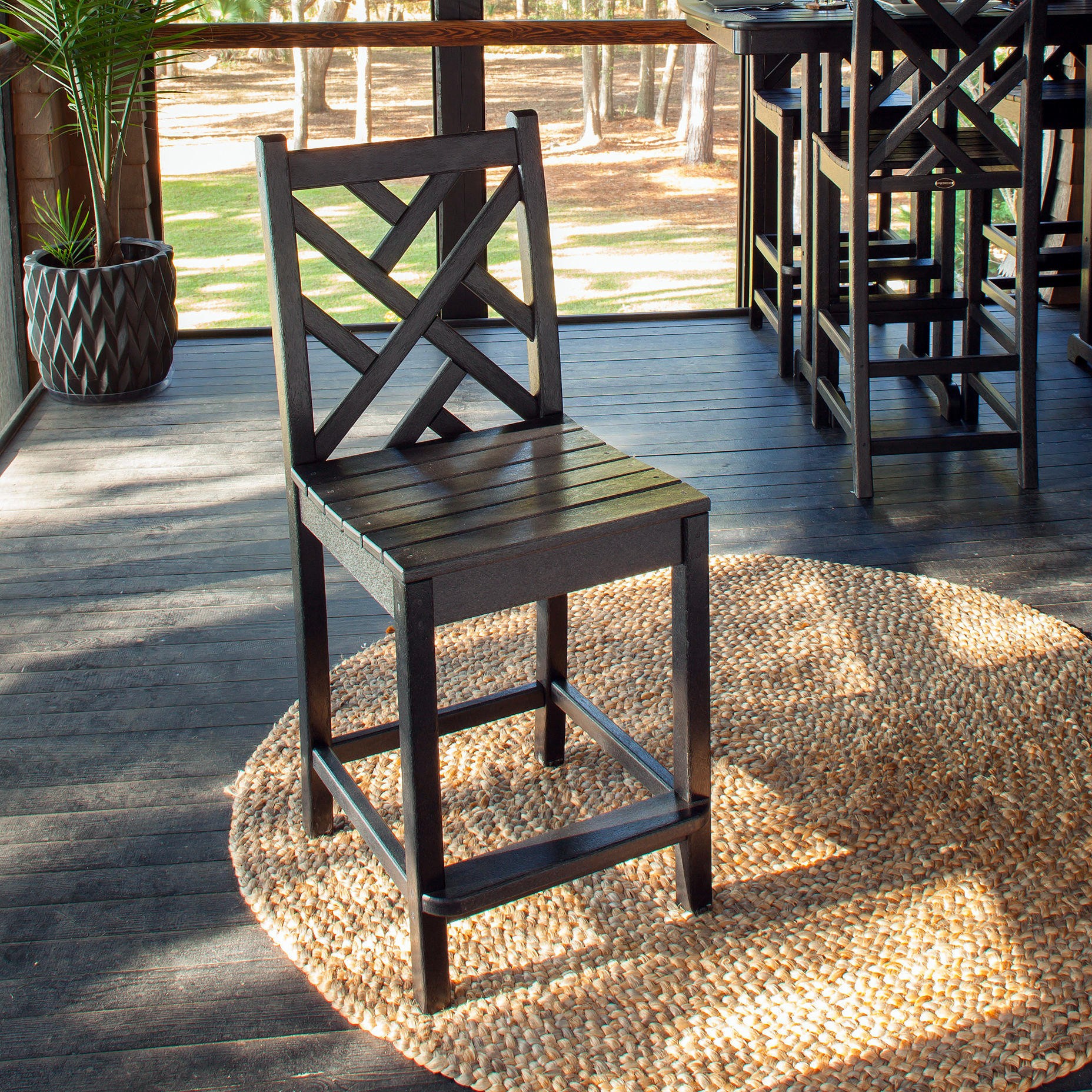 POLYWOOD® Chippendale Counter Side Chair