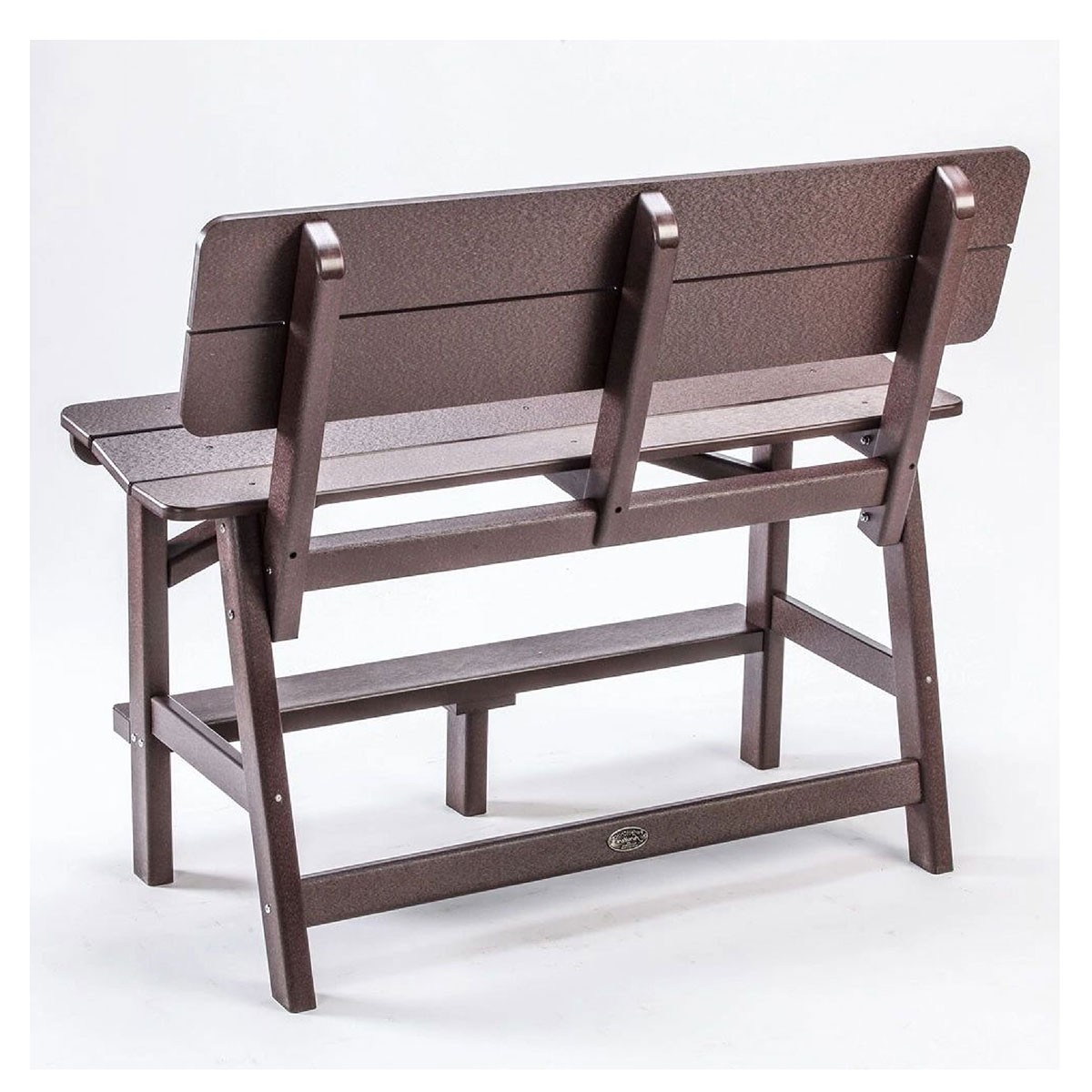 Perfect Choice Classic Standard Bar Height Bench with Back