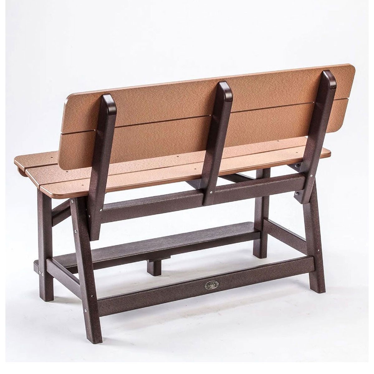 Perfect Choice Classic Standard Counter Height Bench with Back