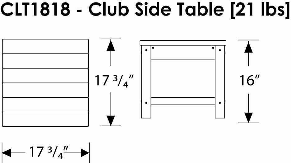 POLYWOOD Club Side Table