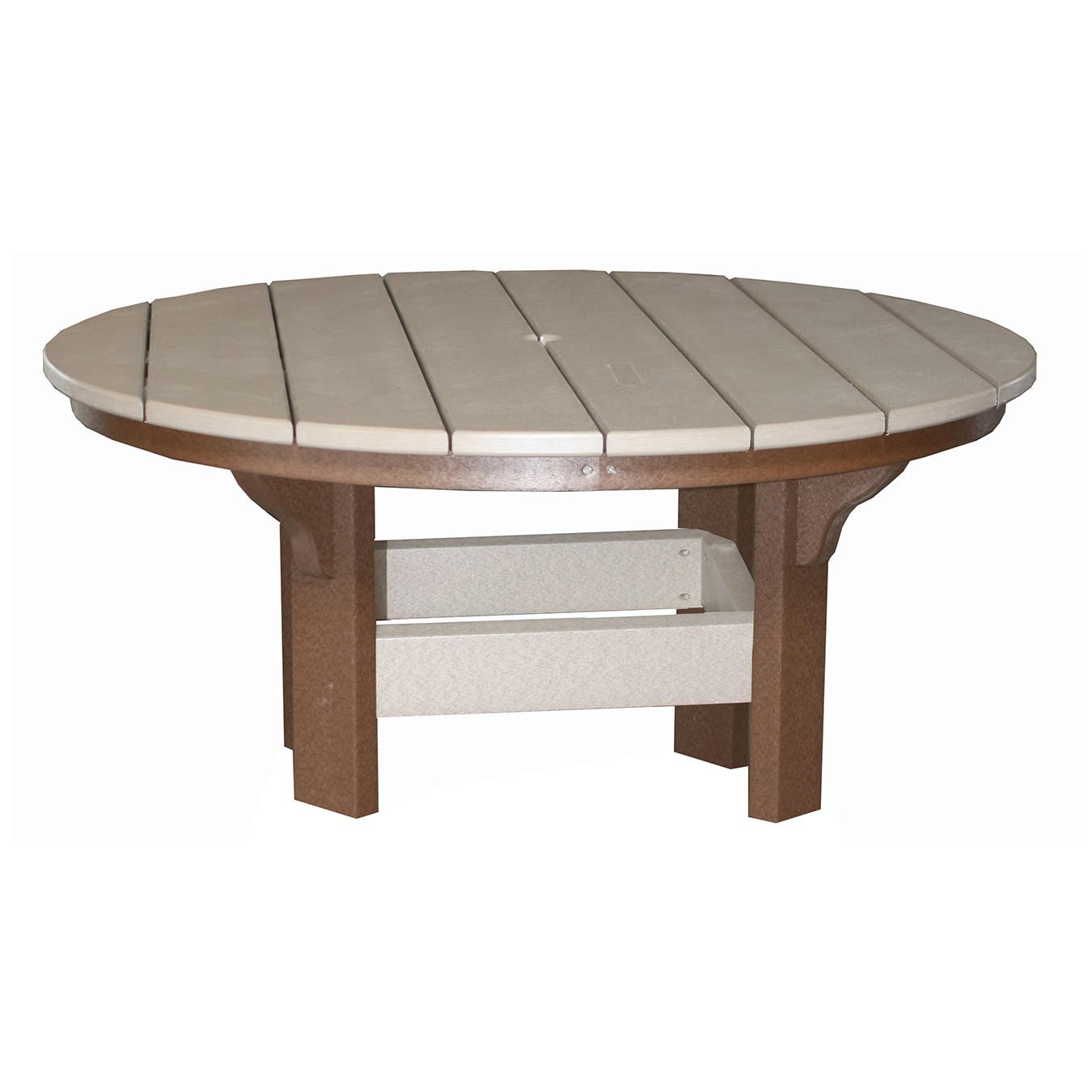 Amish Poly 42in Round Coffee Table