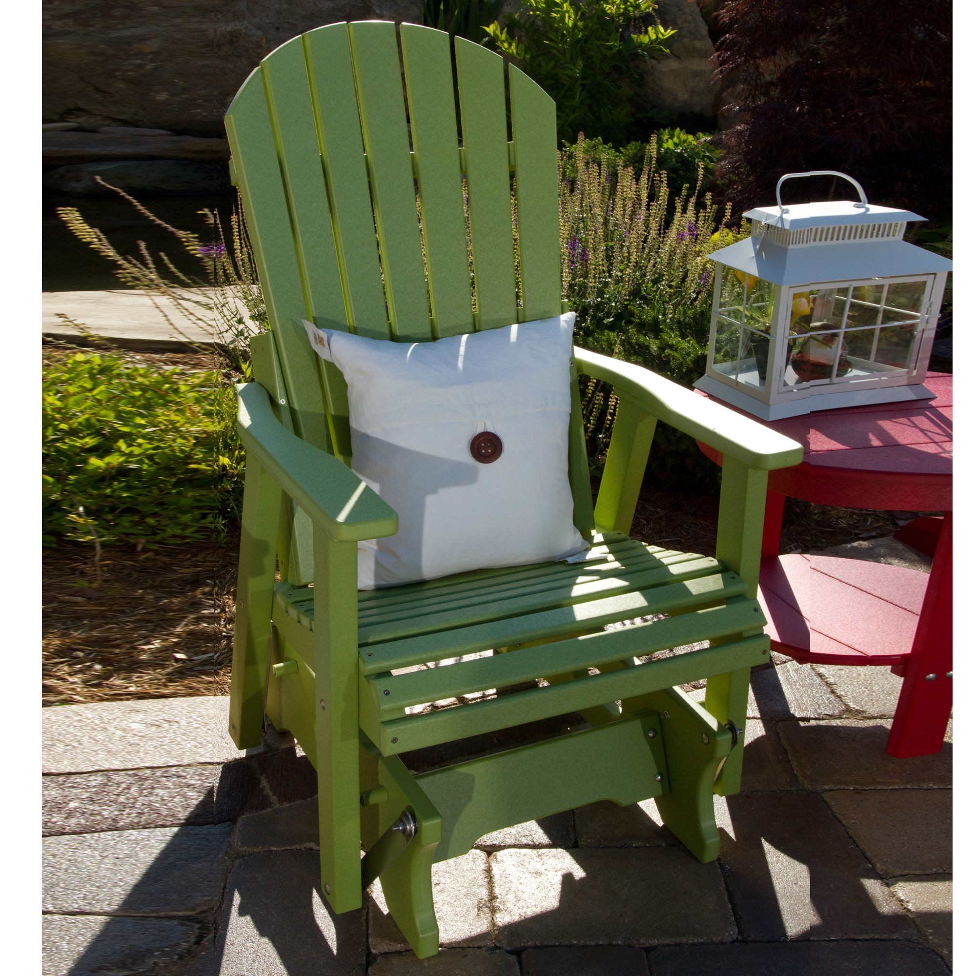 Berlin Gardens Comfo-Back 2 ft Poly Glider