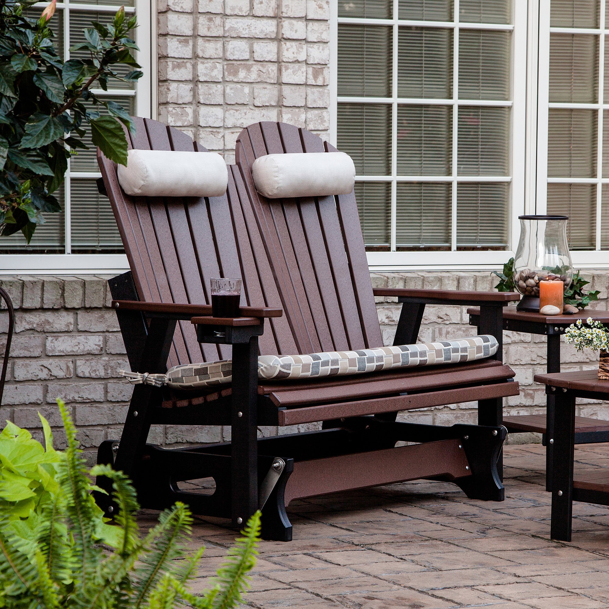 Berlin Gardens Comfo-Back Poly Glider Seating Set