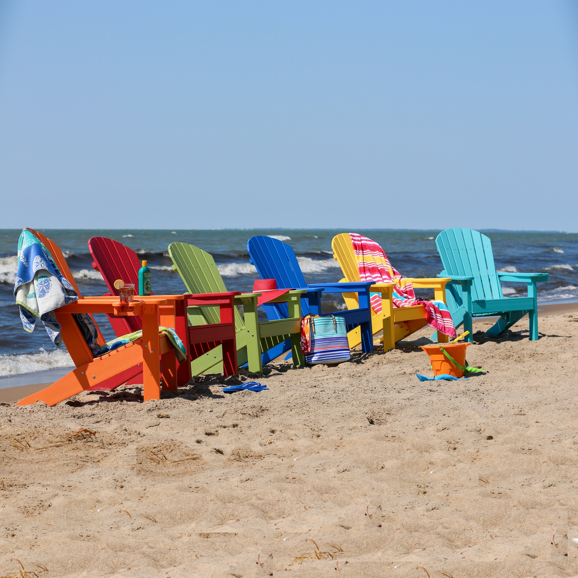 Berlin Gardens Tropical Adirondack Chair Set