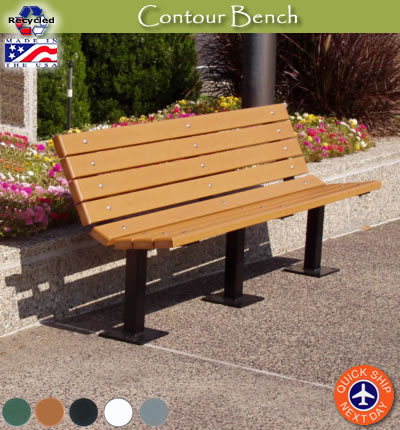 Frog Furnishings Contour 6 ft Poly Bench