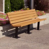 Frog Furnishings Contour 4 ft Poly Bench