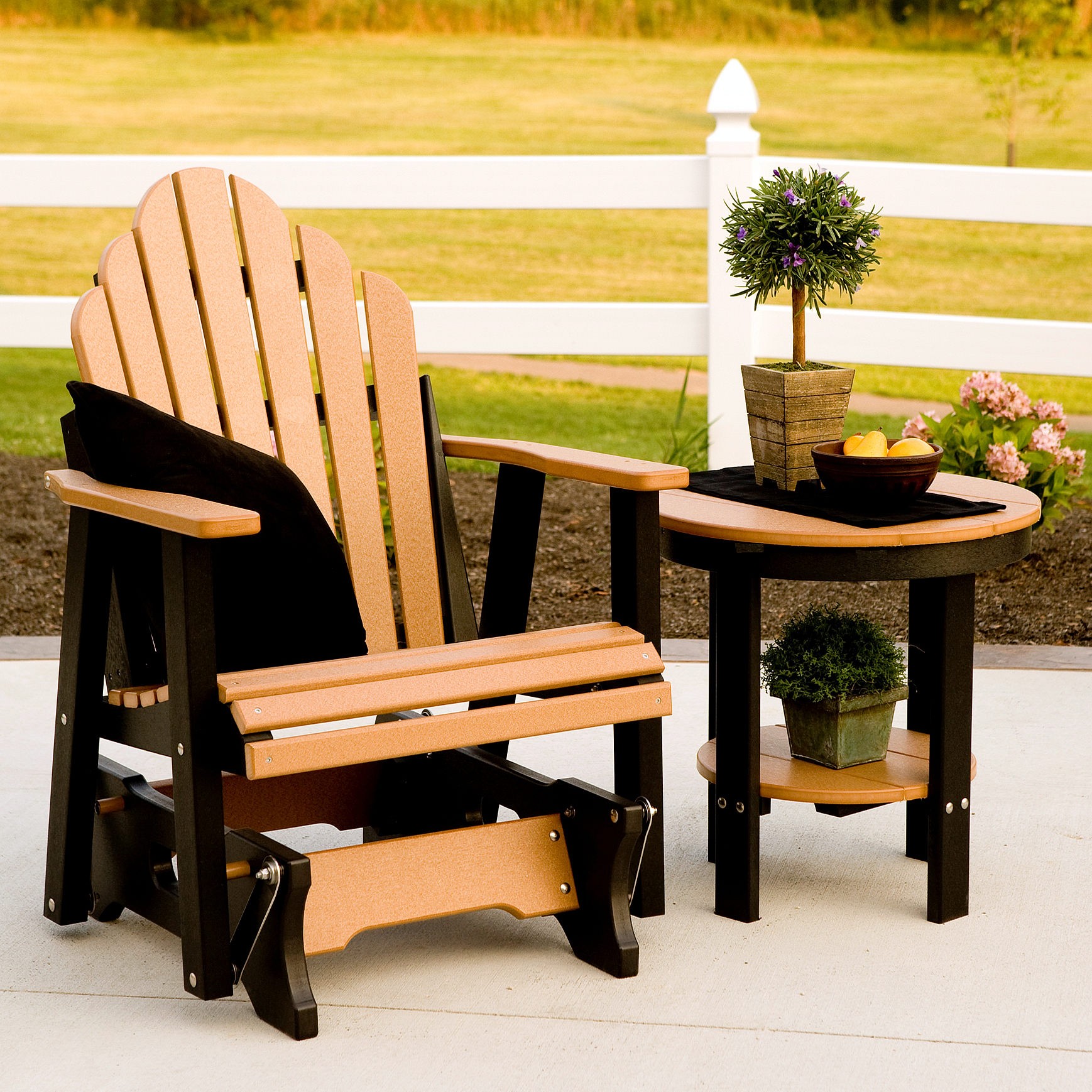 Berlin Gardens Cozi-Back® Poly Glider Set