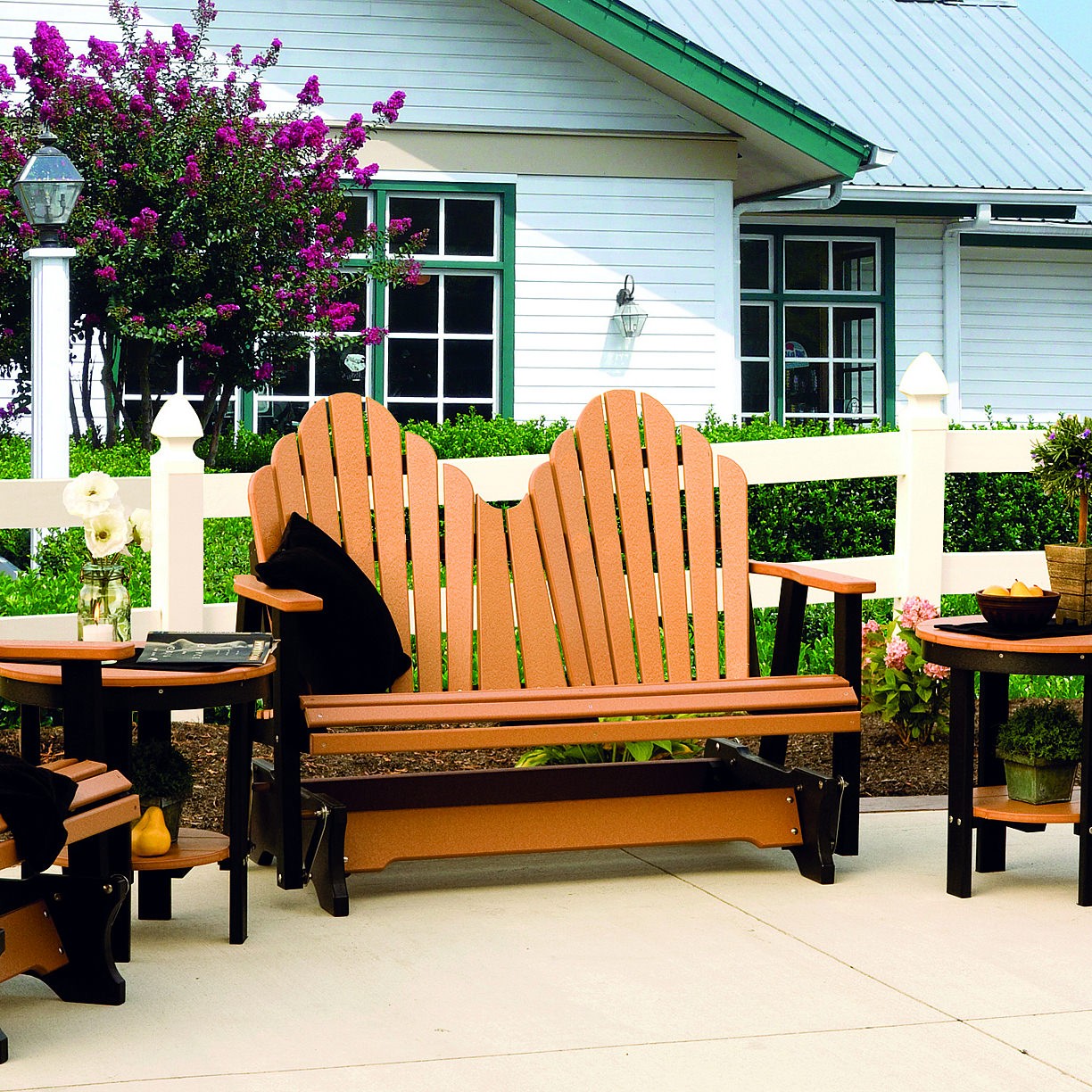 Berlin Gardens Cozi-Back 4' Poly Glider