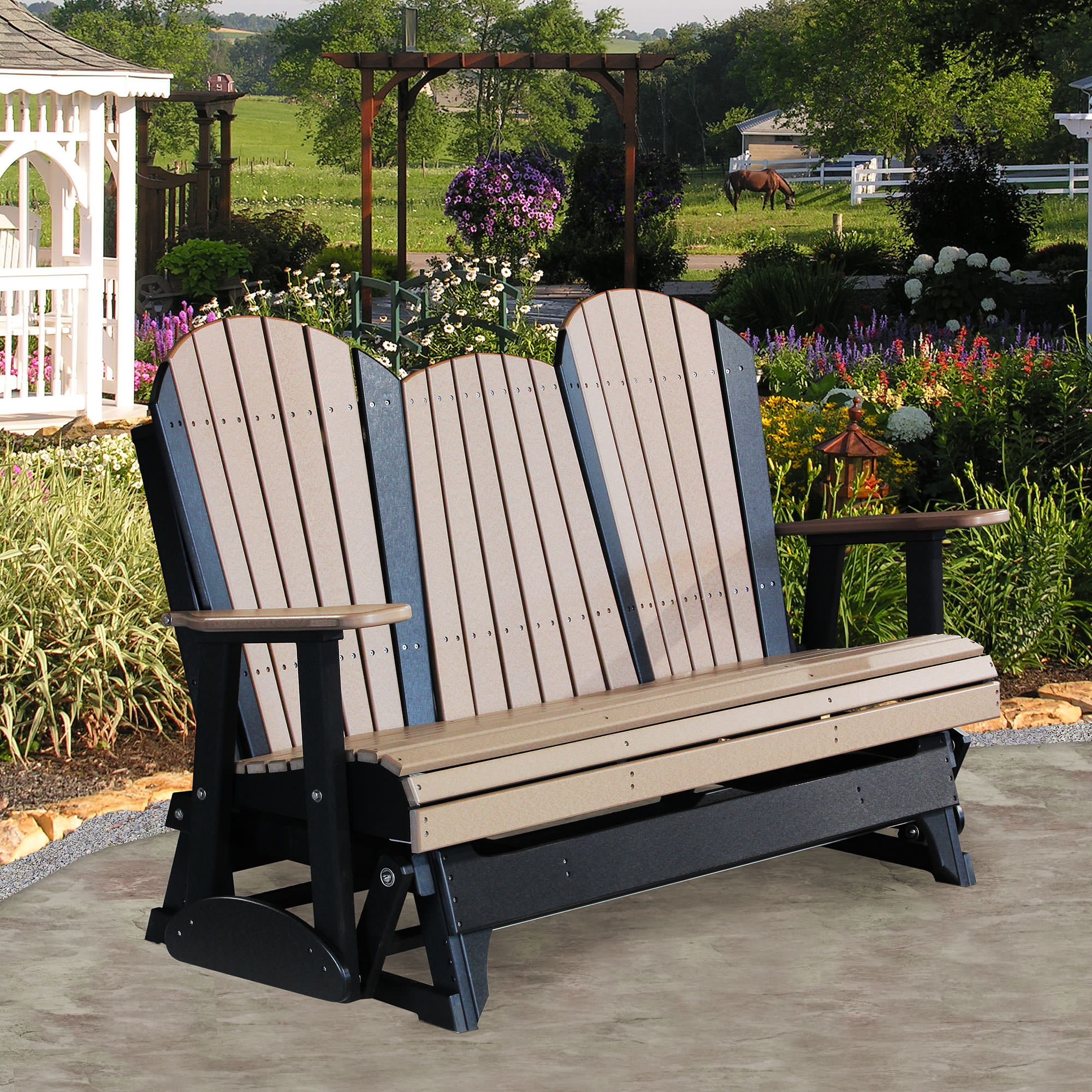 Luxcraft Adirondack 5 ft Poly Glider
