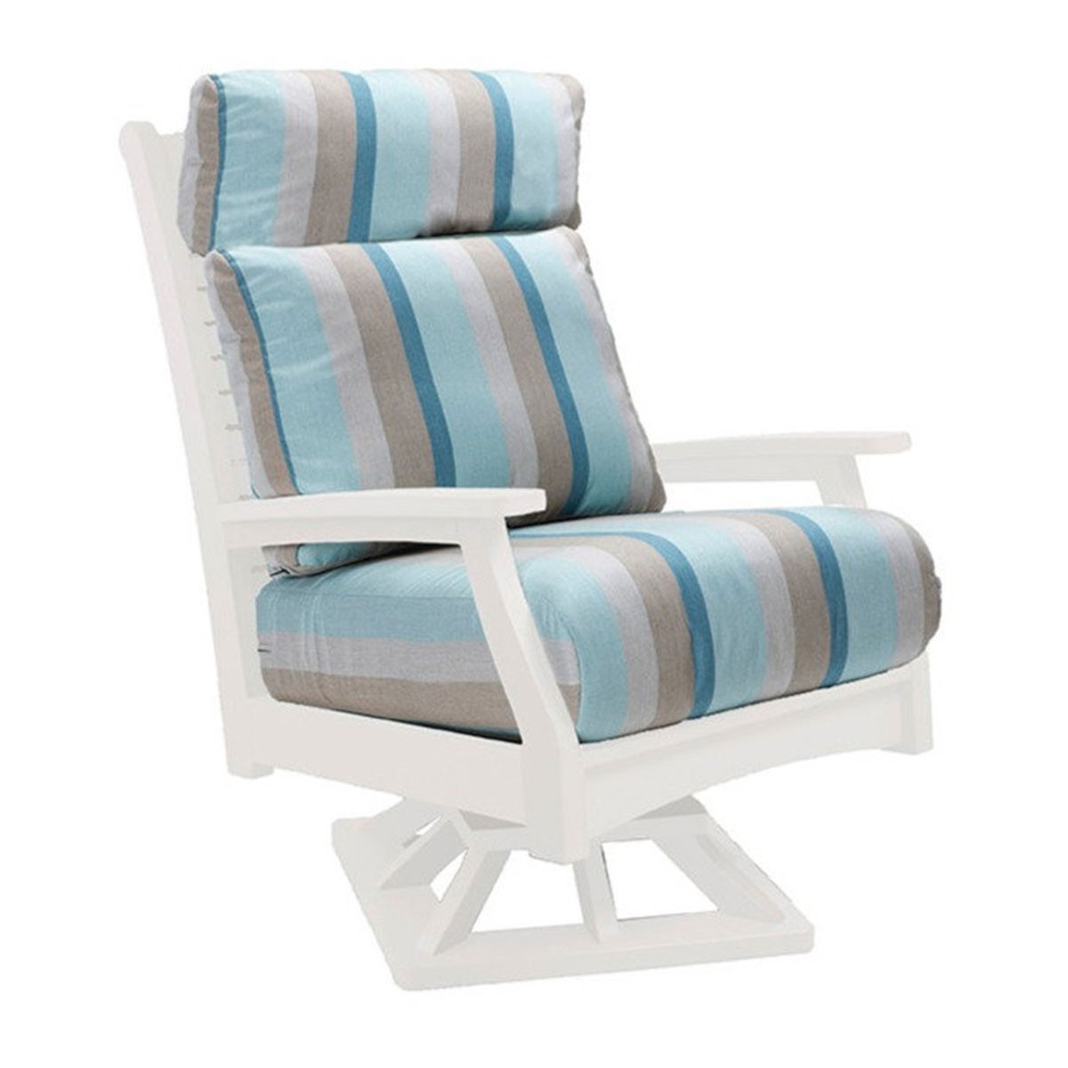 Berlin Gardens Classic Terrace High Back Swivel Rocker