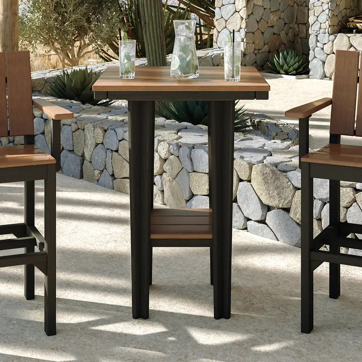LuxCraft 30" Square Bistro Counter Table - Gallery Image 1