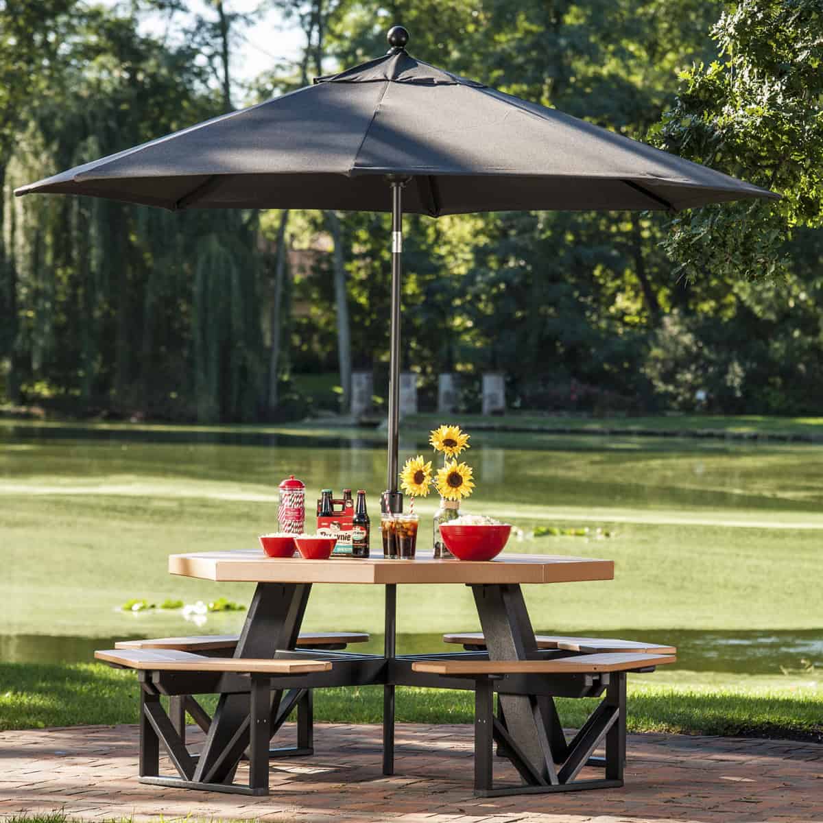 LuxCraft 9' Market Umbrella - Gallery Image 1