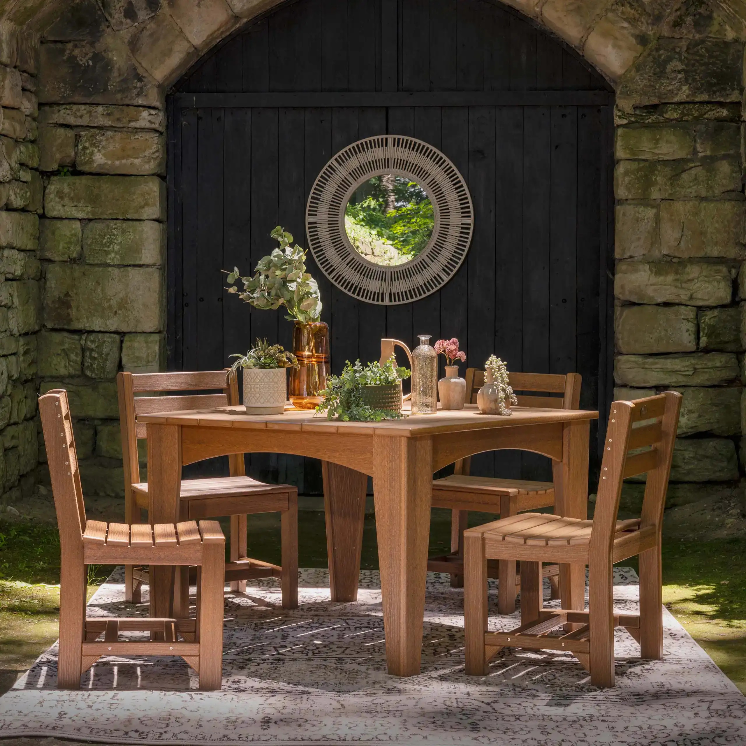 LuxCraft Island 44" Square Dining Table - Gallery Image 2