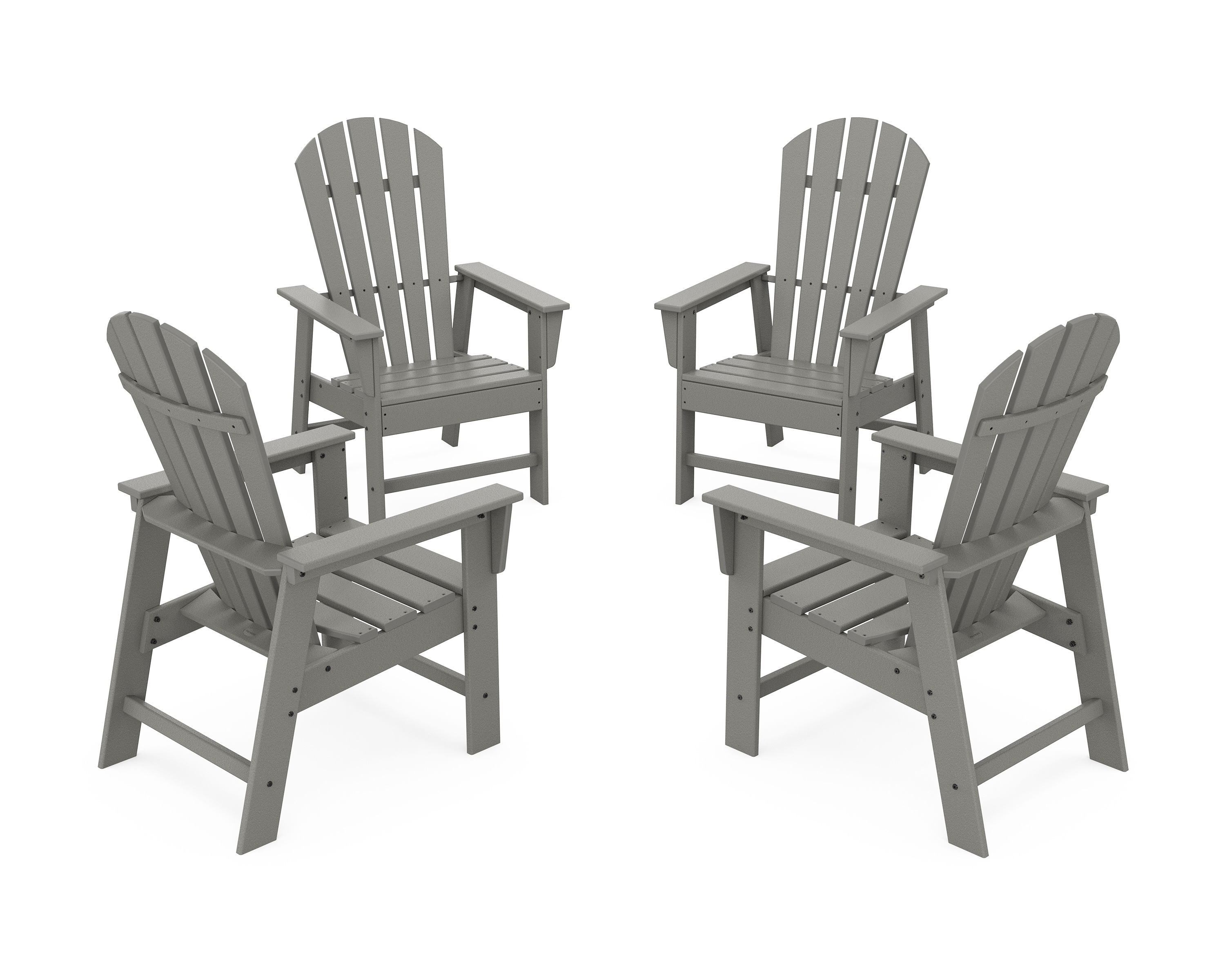POLYWOOD 4-Piece South Beach Casual Chair Conversation Set