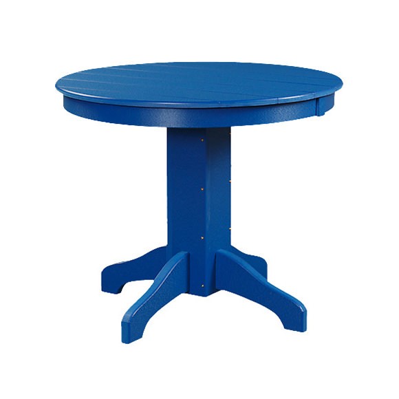 Poly 48in Round Conversation Table