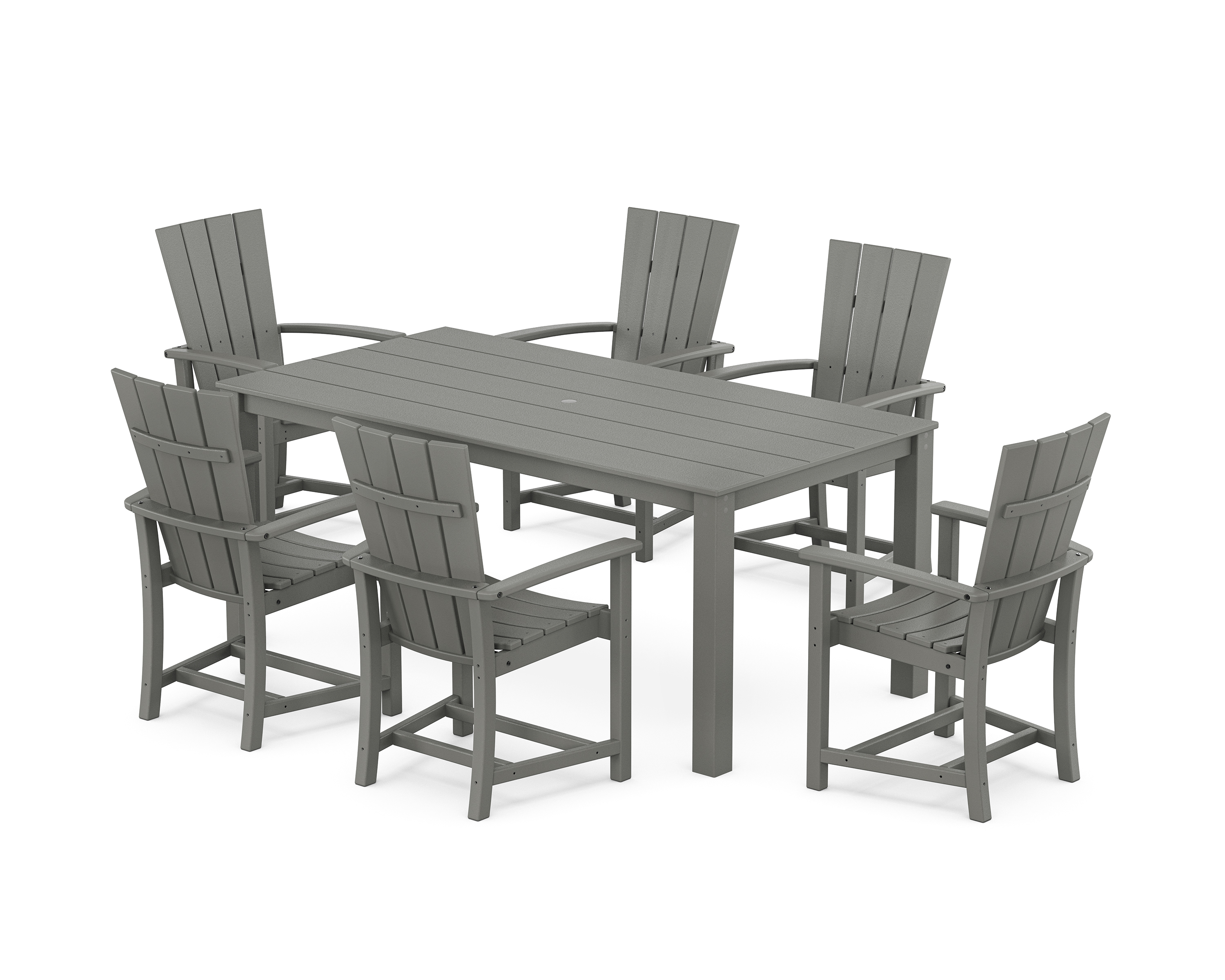 POLYWOOD Quattro 7-Piece Parsons Dining Set