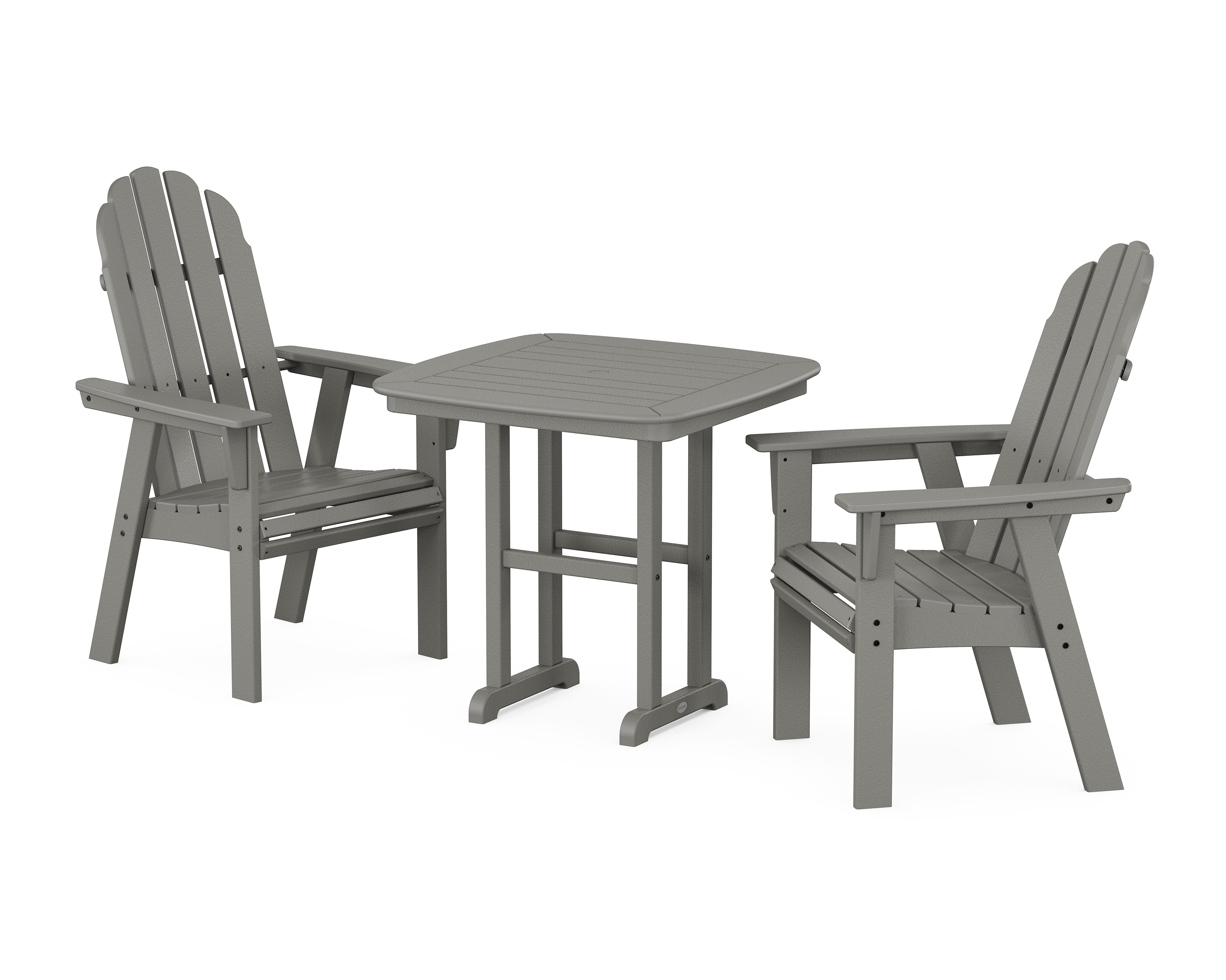 POLYWOOD Vineyard Adirondack 3-Piece Dining Set