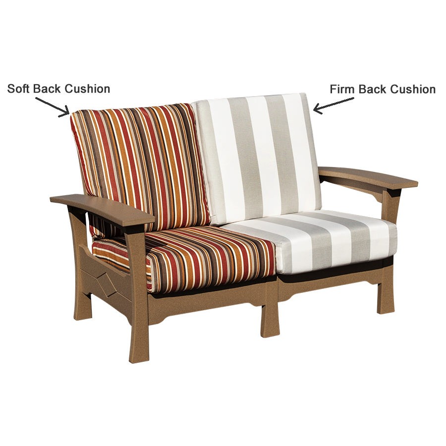 Amish Poly Mission Deep Seating Love Seat
