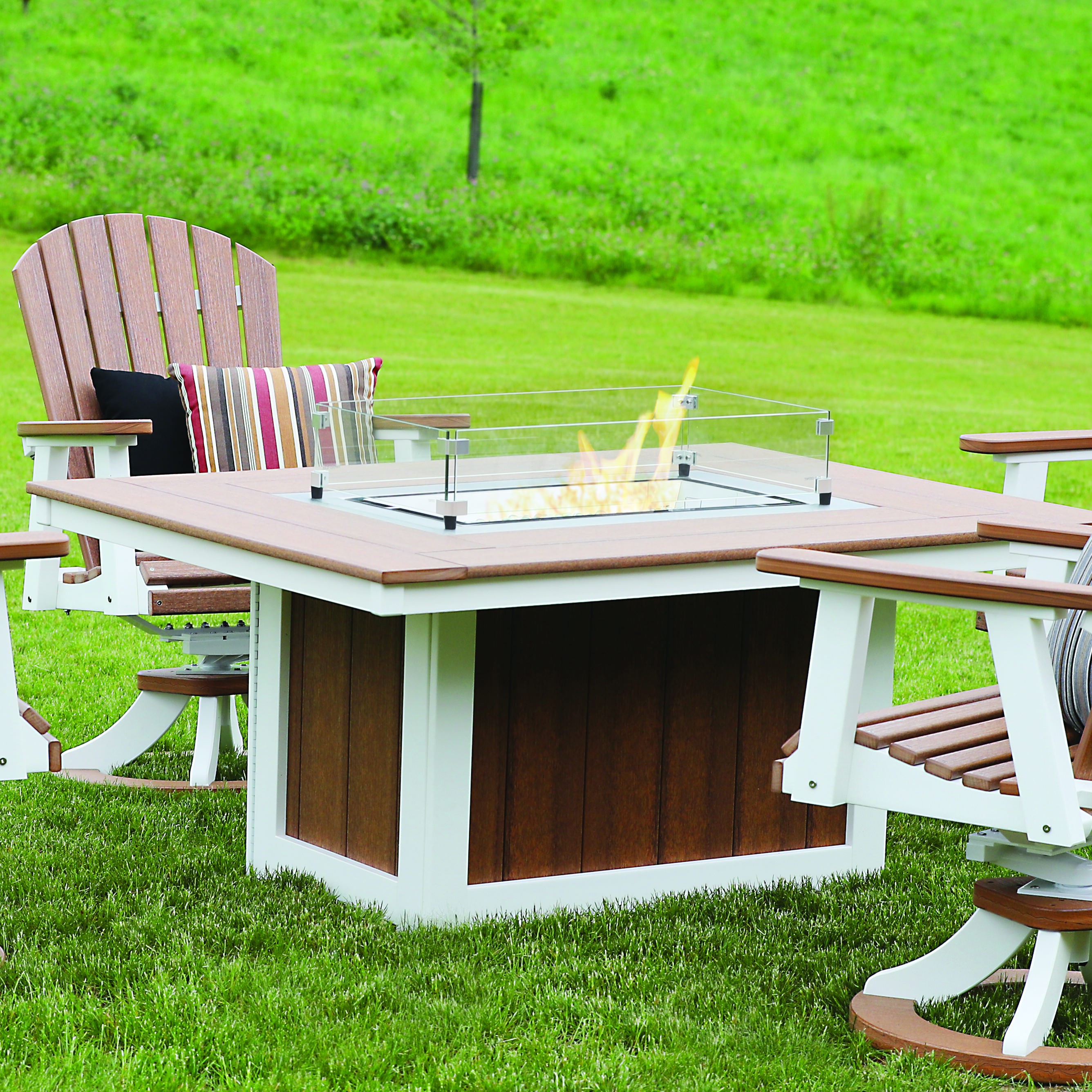 Berlin Gardens Donoma 42 x 54 in Rectangular Fire Pit