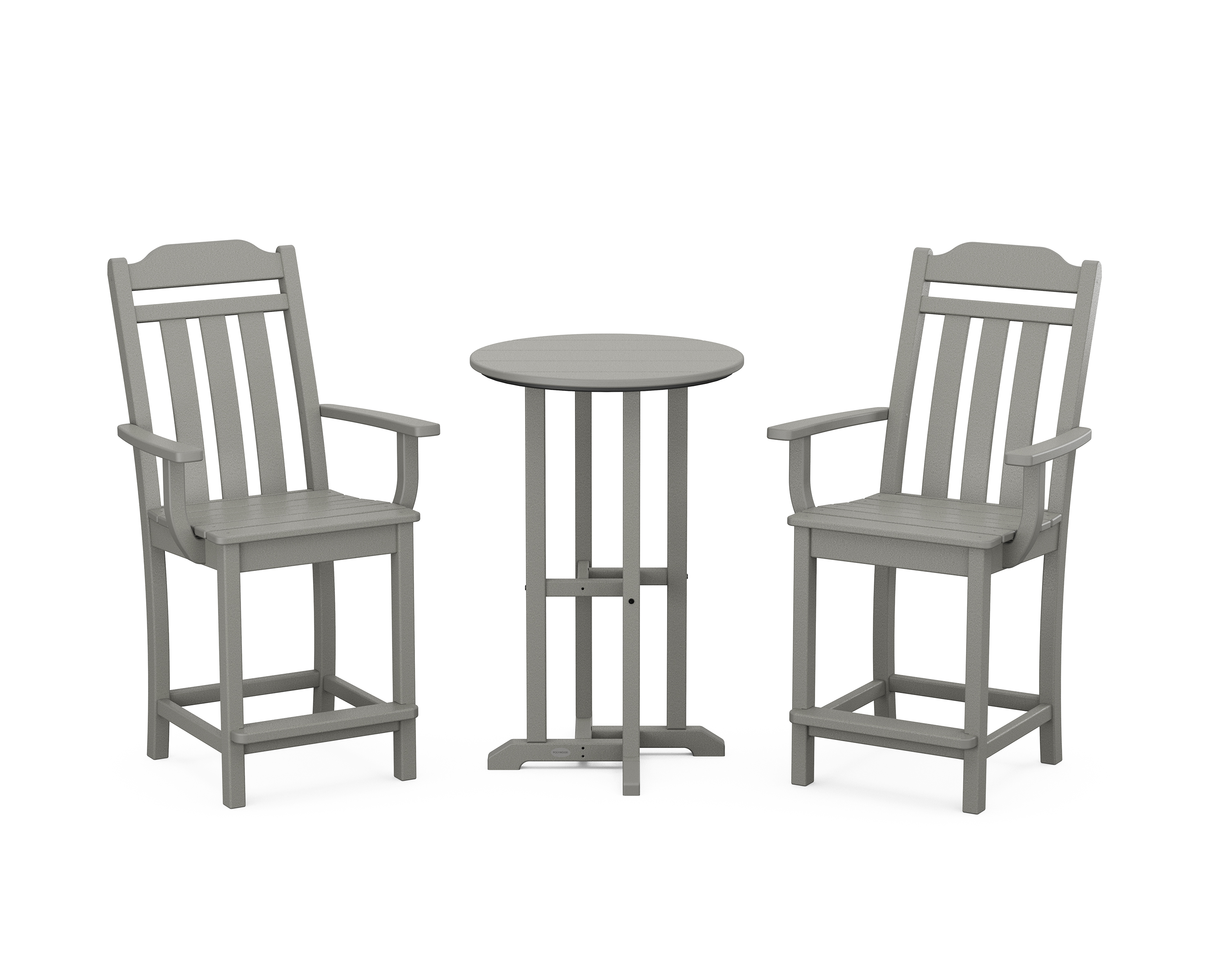 POLYWOOD Cottage 3-Piece Farmhouse Bistro Counter Set