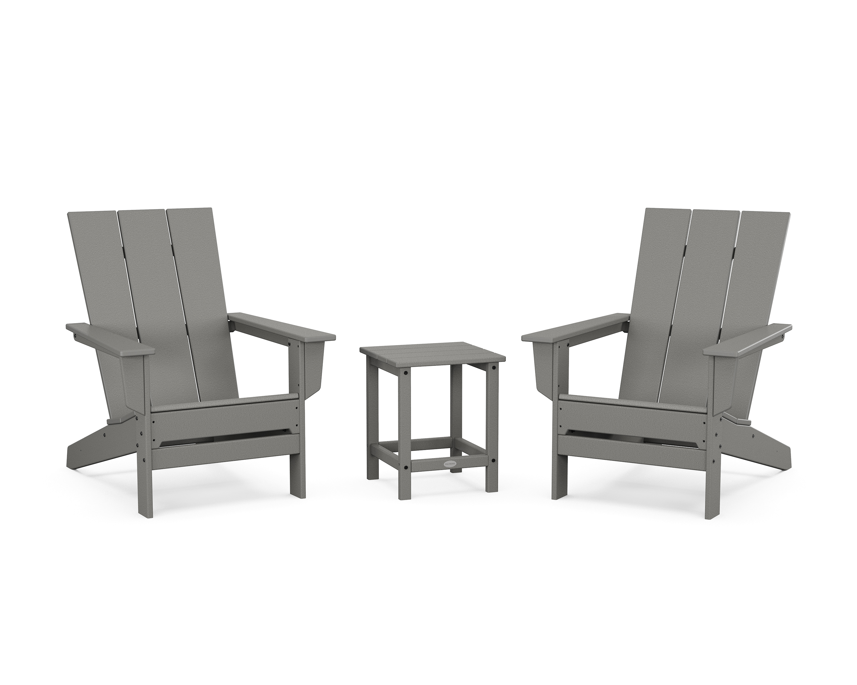 POLYWOOD 3-Piece Modern Studio Adirondack Set