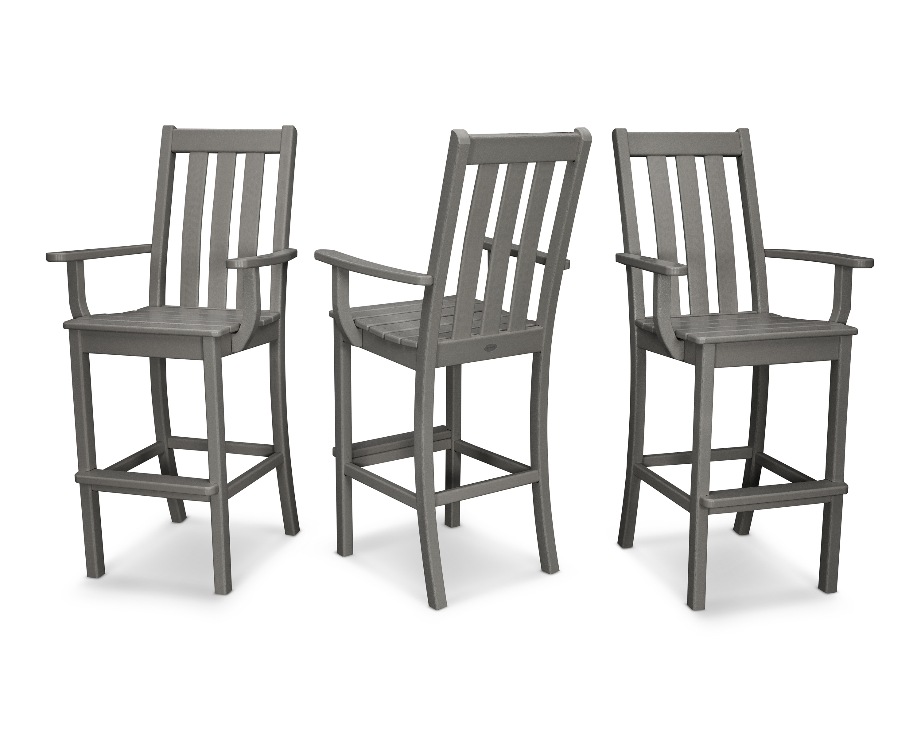 POLYWOOD Vineyard Bar Arm Chair 3-Pack
