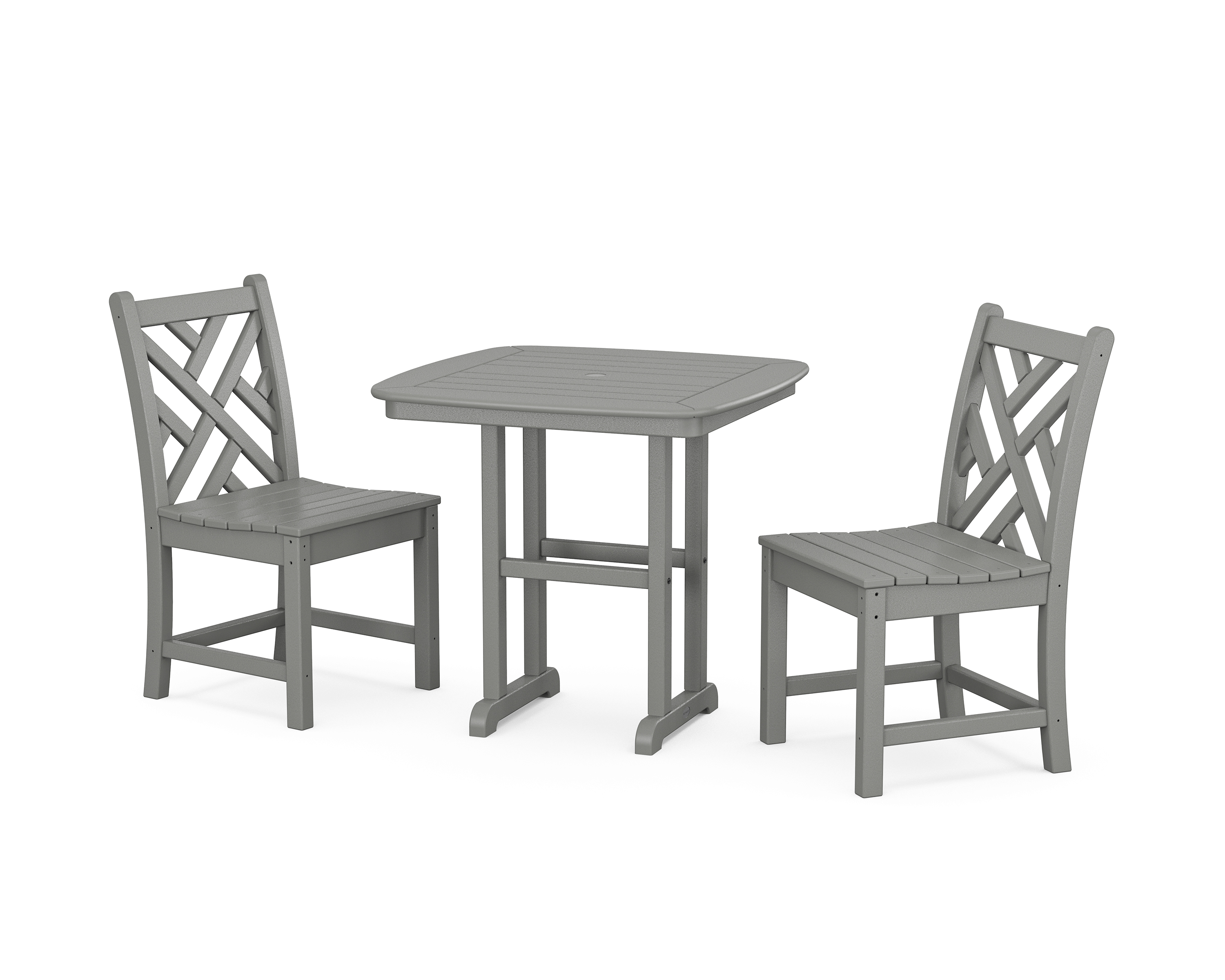 POLYWOOD Chippendale Side Chair 3-Piece Dining Set