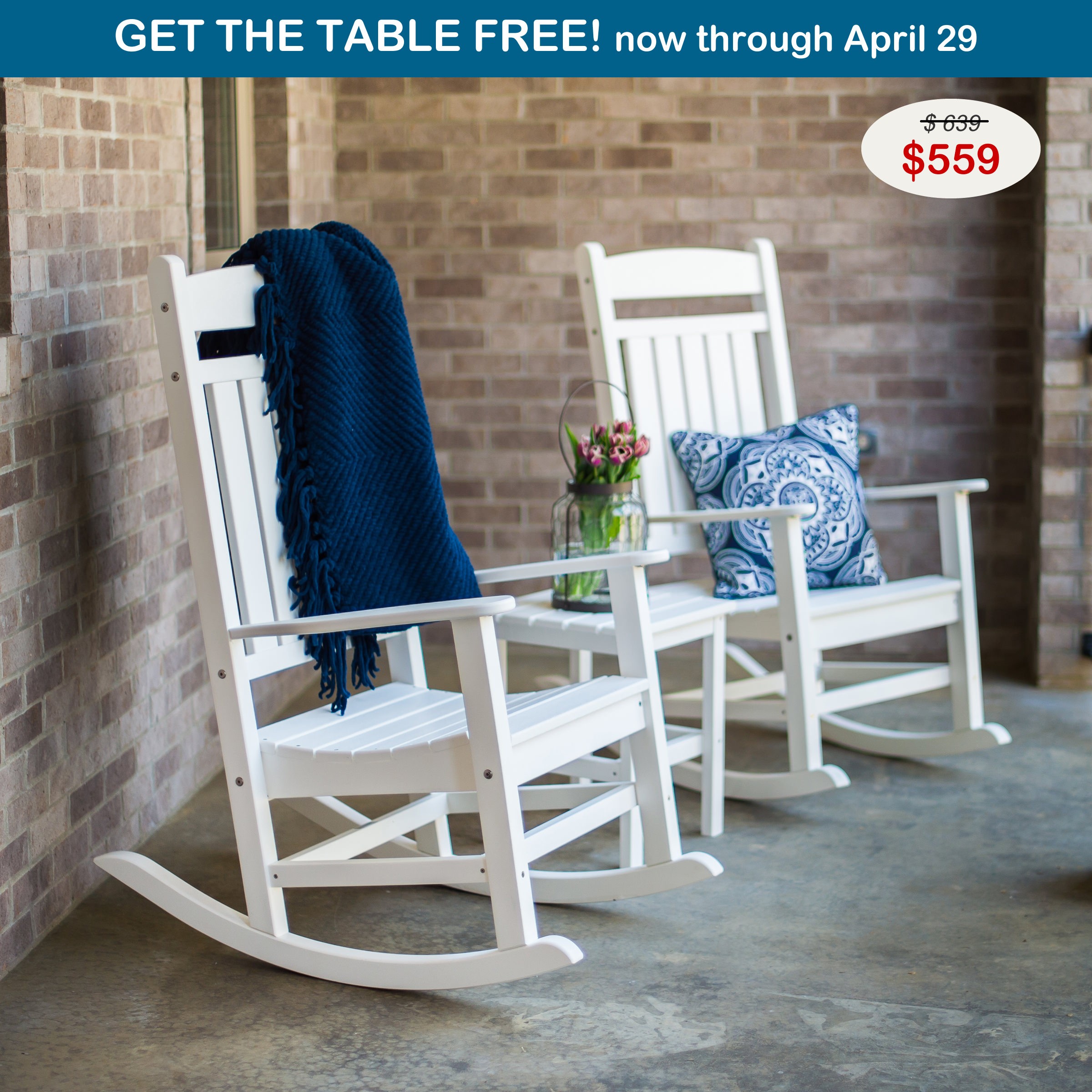 Durogreen™ Classic Poly Rocker Seating Set