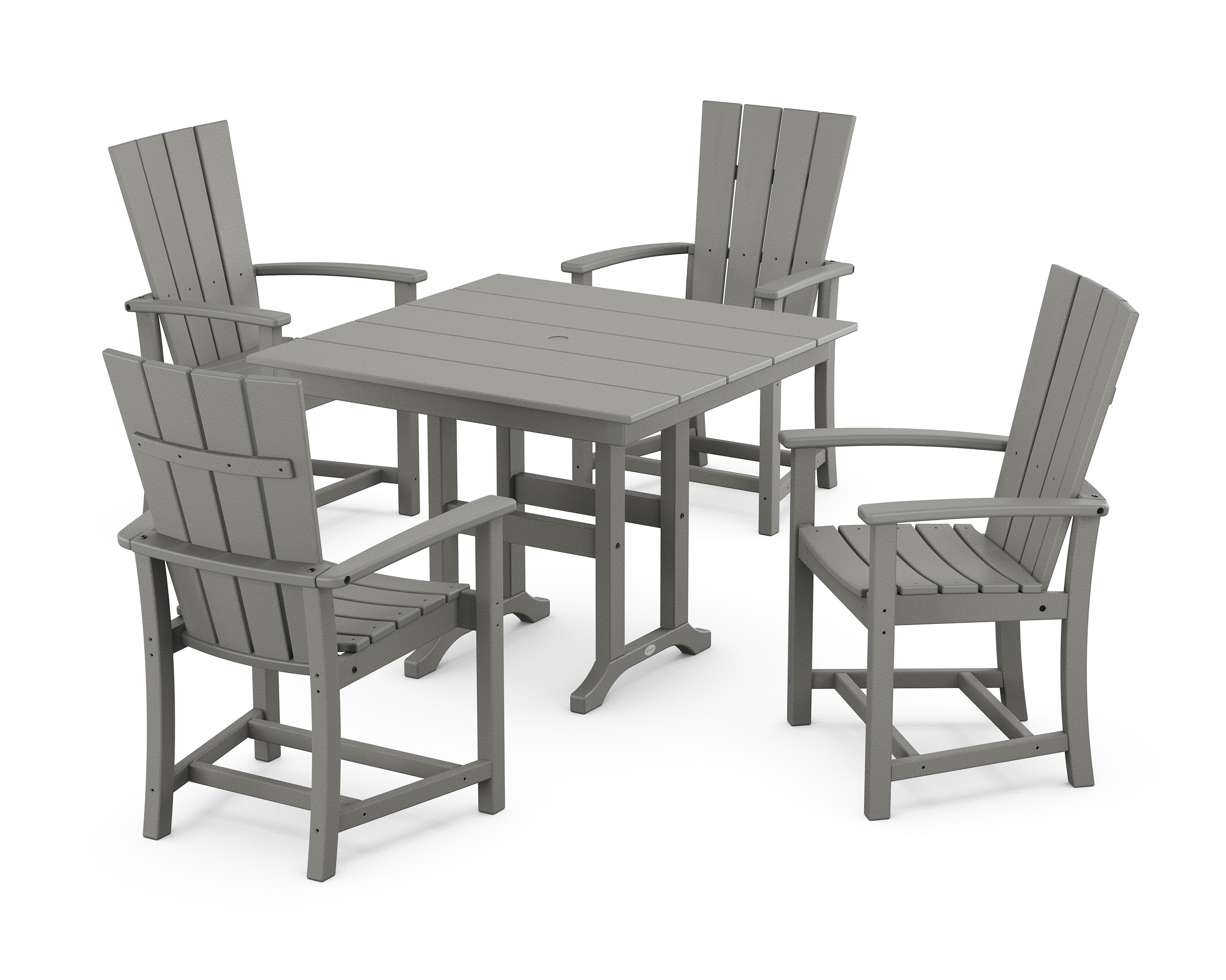 POLYWOOD Quattro 5-Piece Farmhouse Dining Set