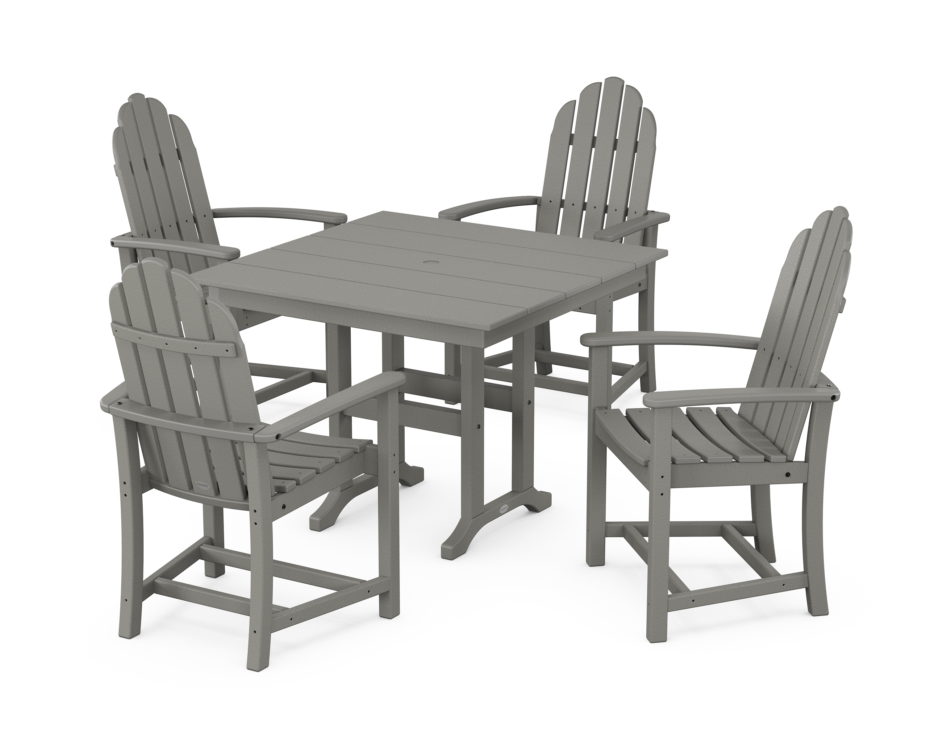 POLYWOOD Classic Adirondack 5-Piece Farmhouse Dining Set