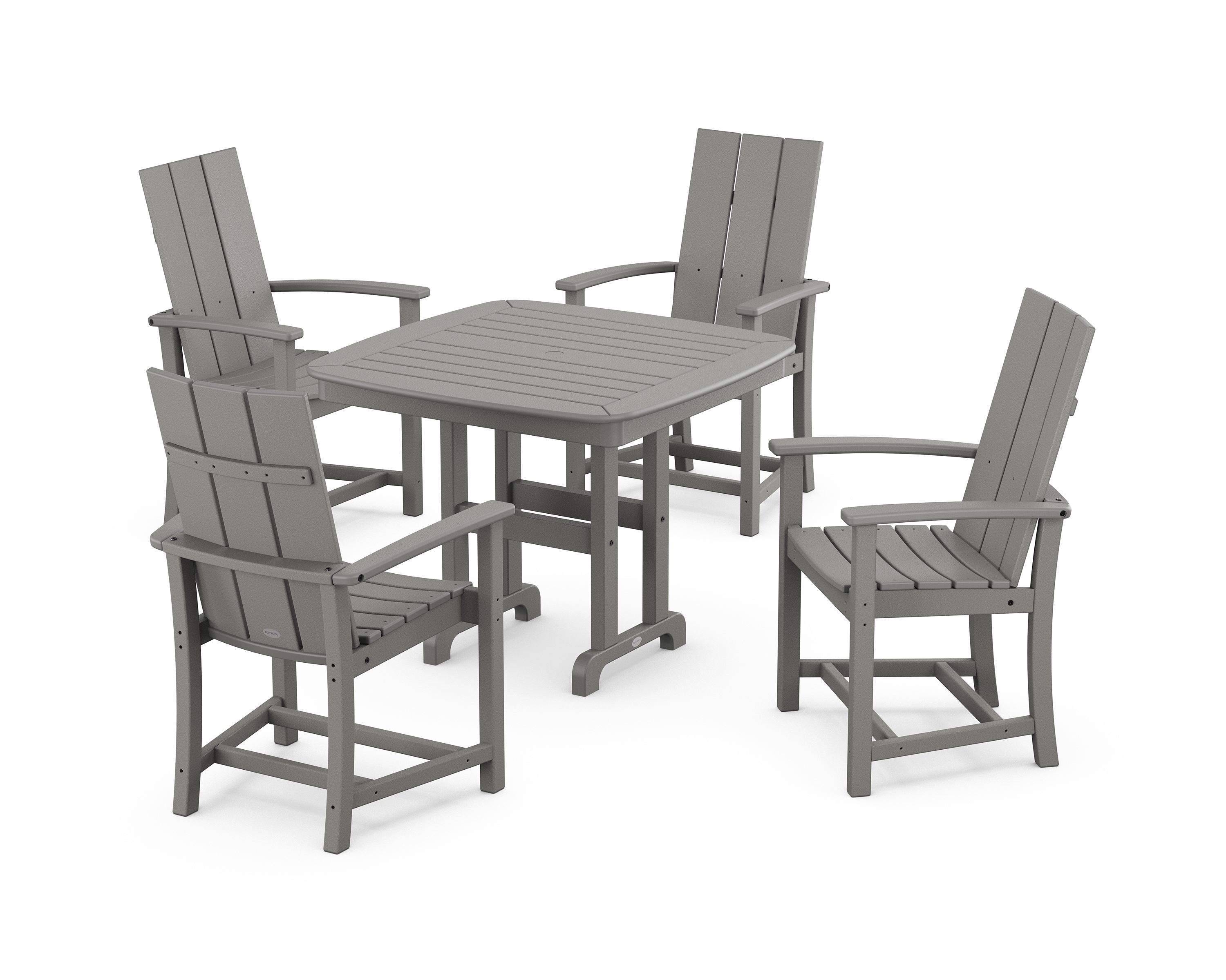 POLYWOOD Modern Adirondack 5-Piece Dining Set