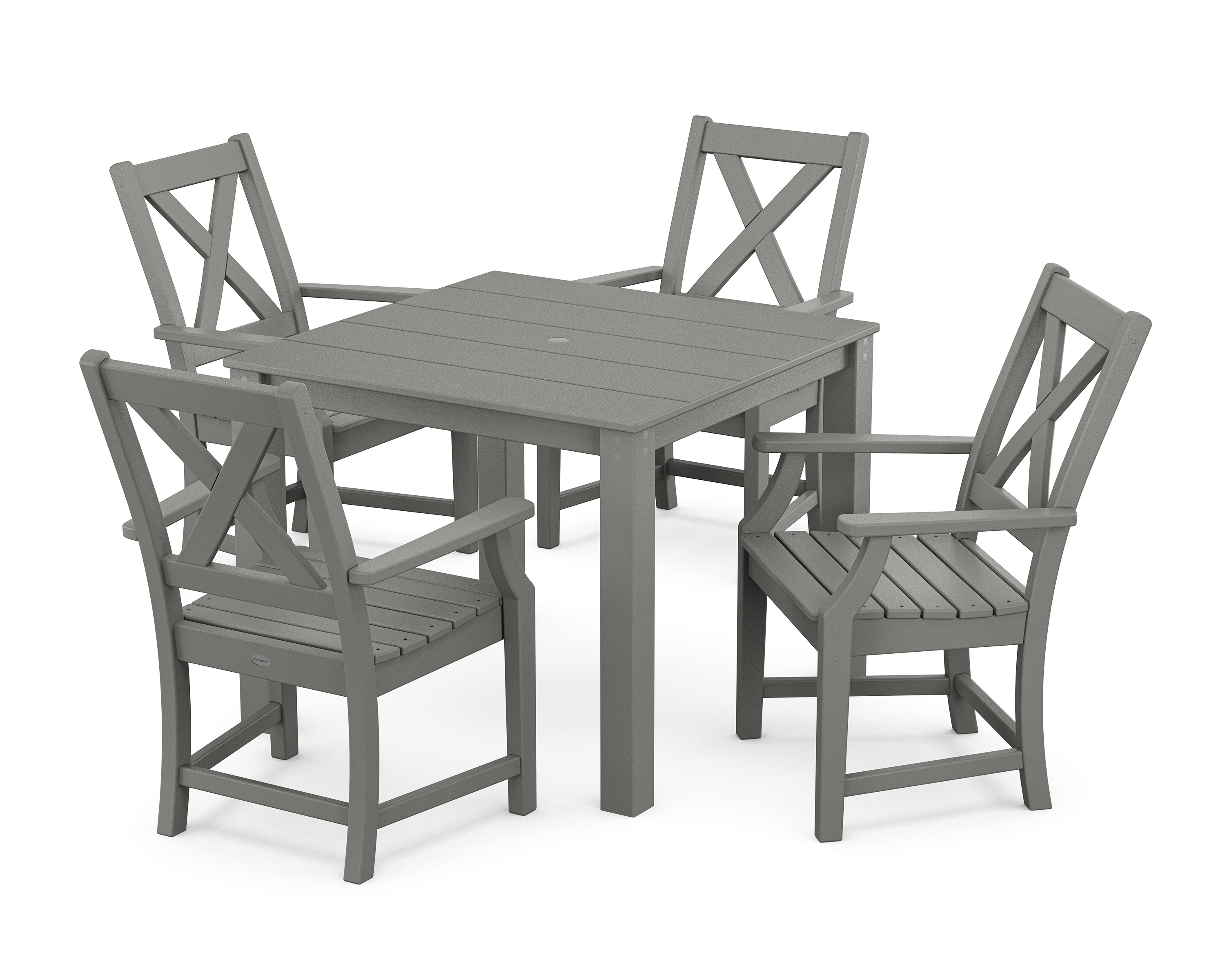 POLYWOOD Braxton 5-Piece Parsons Dining Set