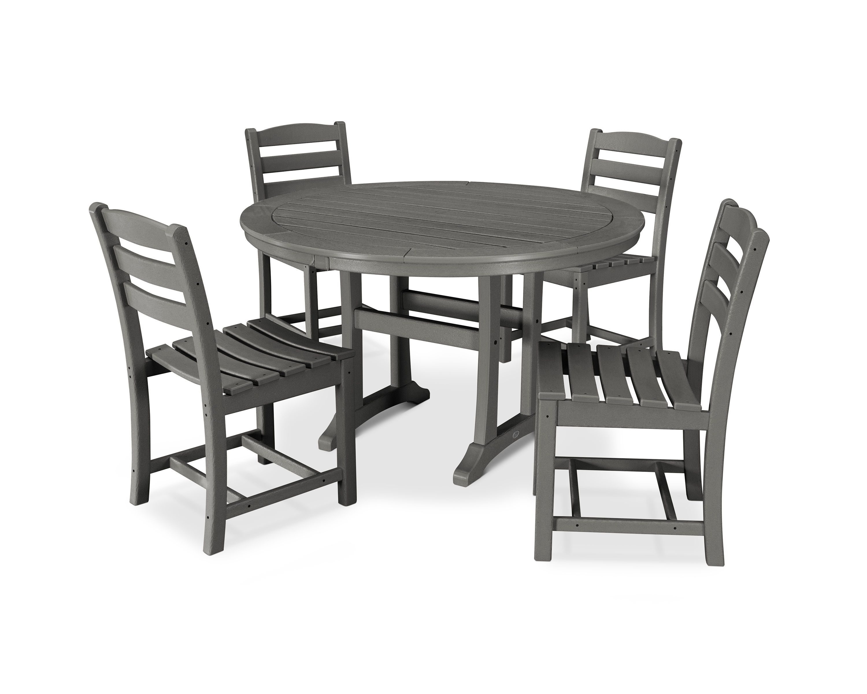 POLYWOOD La Casa Café 5-Piece Side Chair Dining Set
